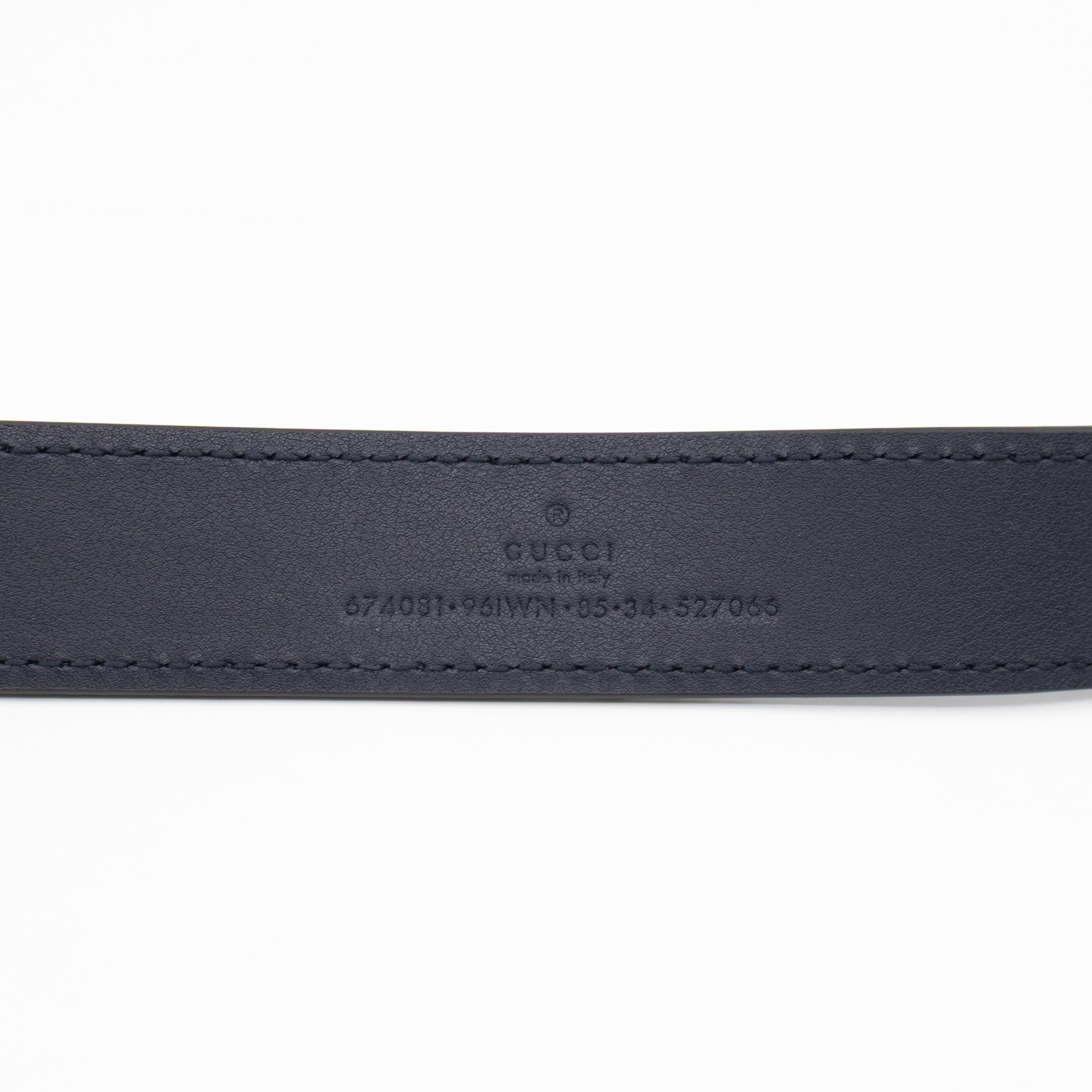 Ophidia Small Belt bag GG Supreme Navy Leather 85/34