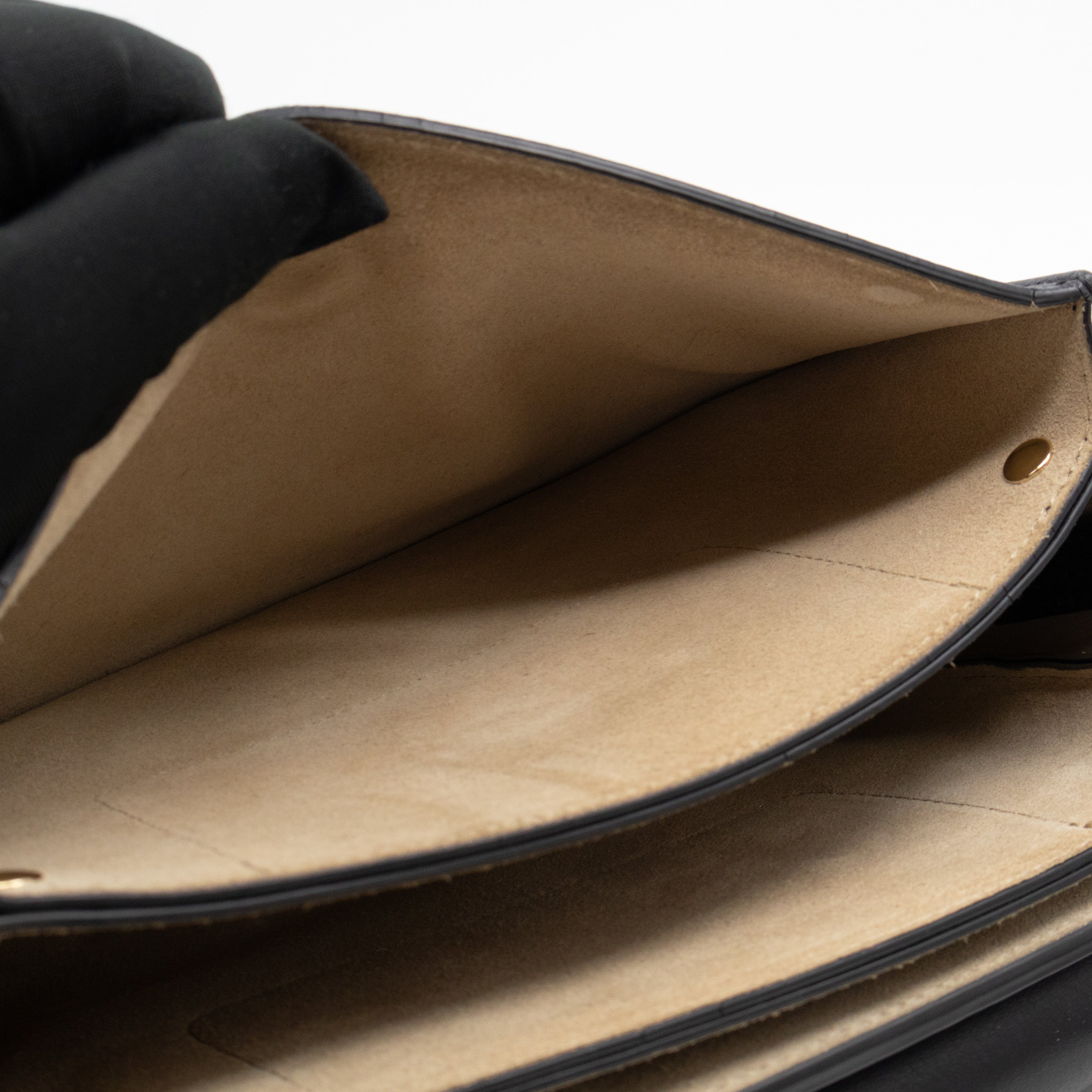 Faye Crossbody Black Leather & Suede