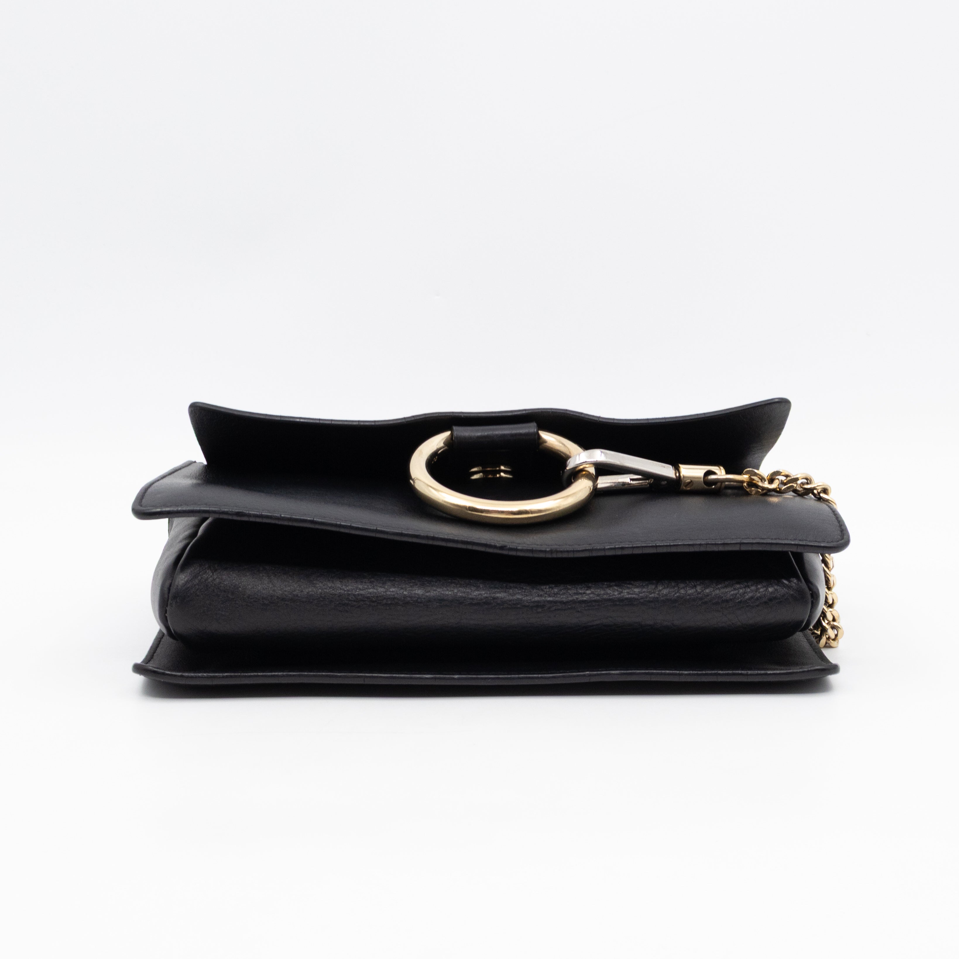 Faye Crossbody Black Leather & Suede