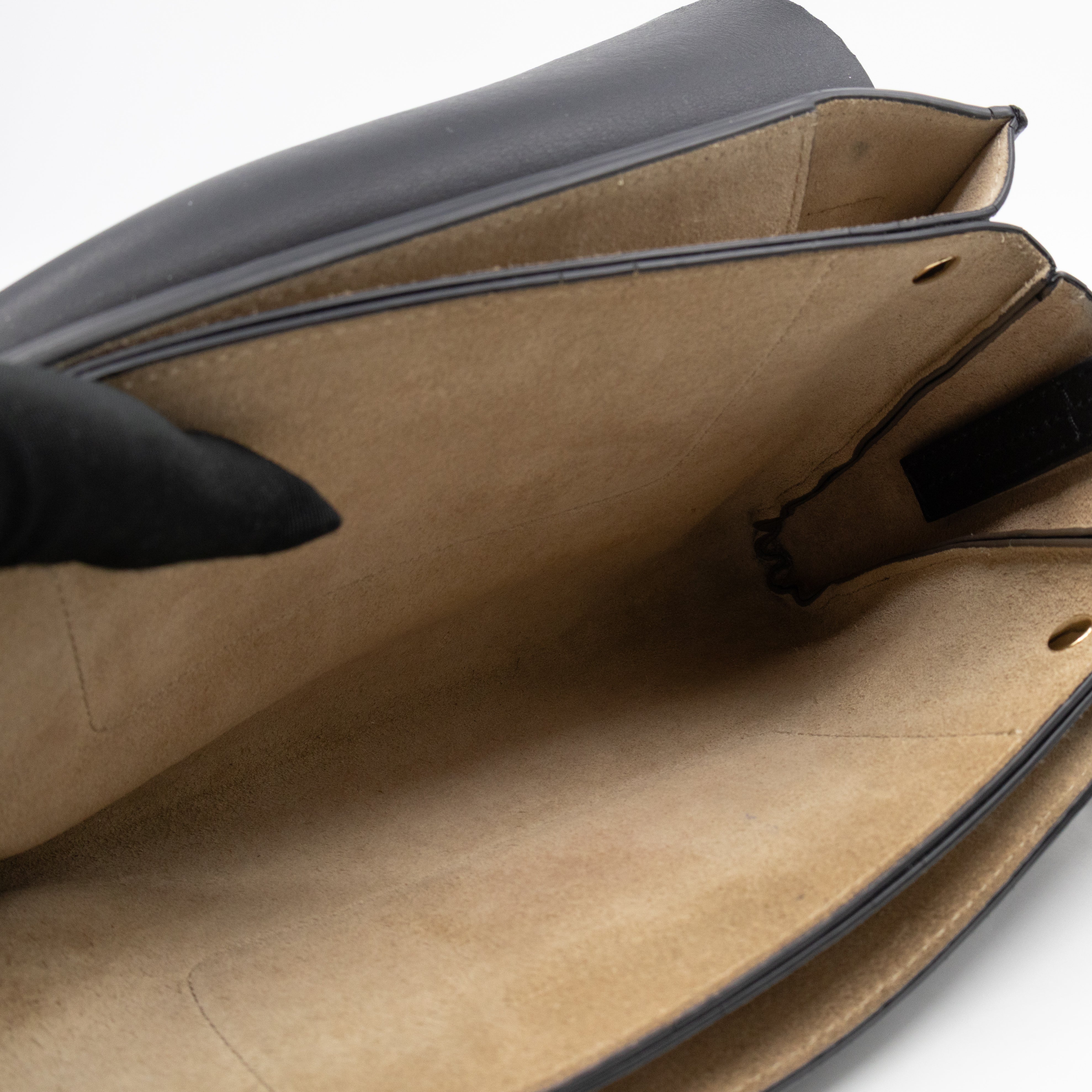 Faye Crossbody Black Leather & Suede