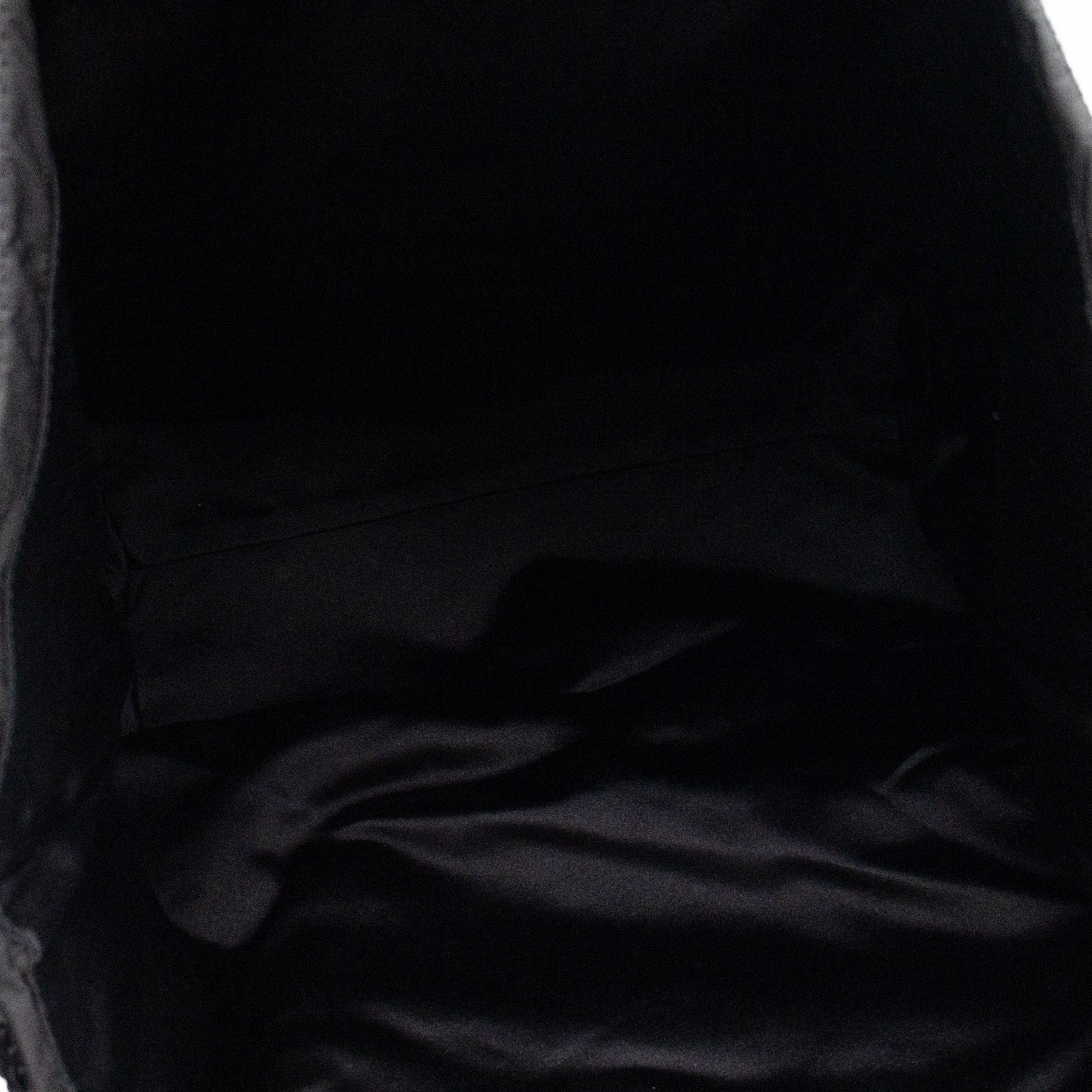 Tote Bag Black & Purple Sequined Satin