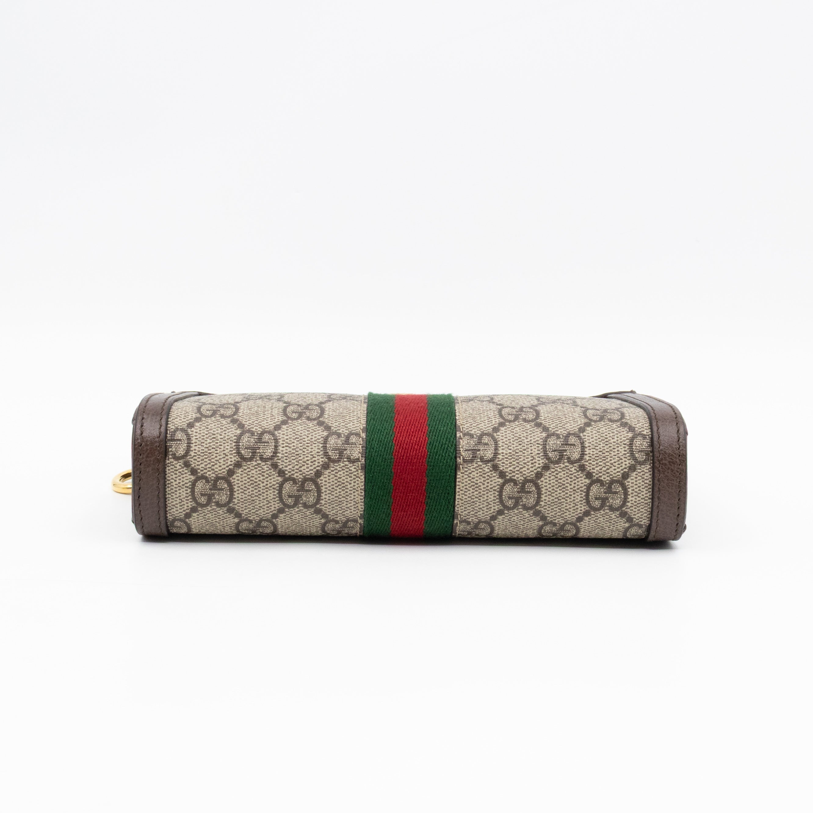 Ophidia GG Wrist Pouch GG Supreme Brown Leather