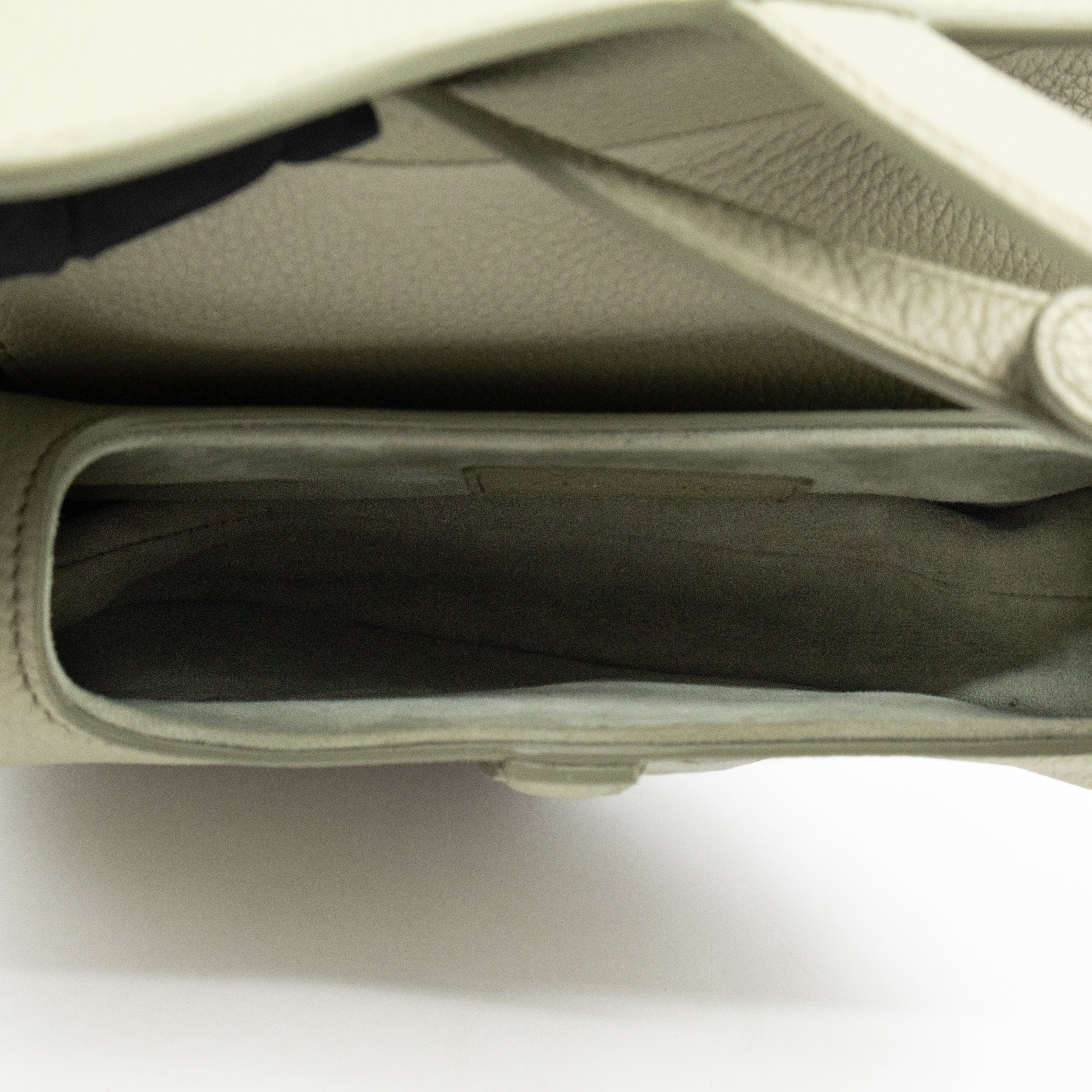 Mini Saddle Bag Light Green Leather