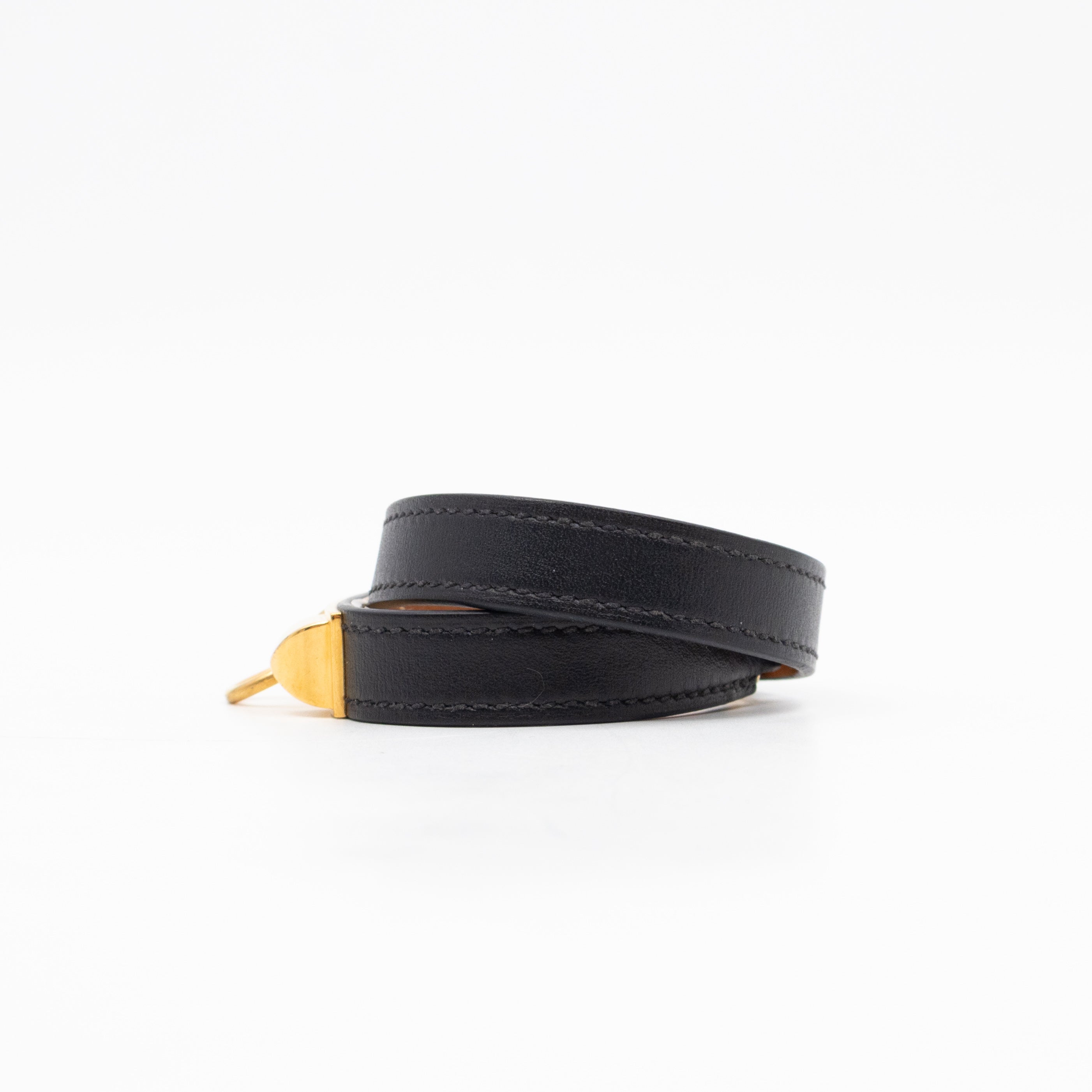 Rivale Double Tour Bracelet Black Leather