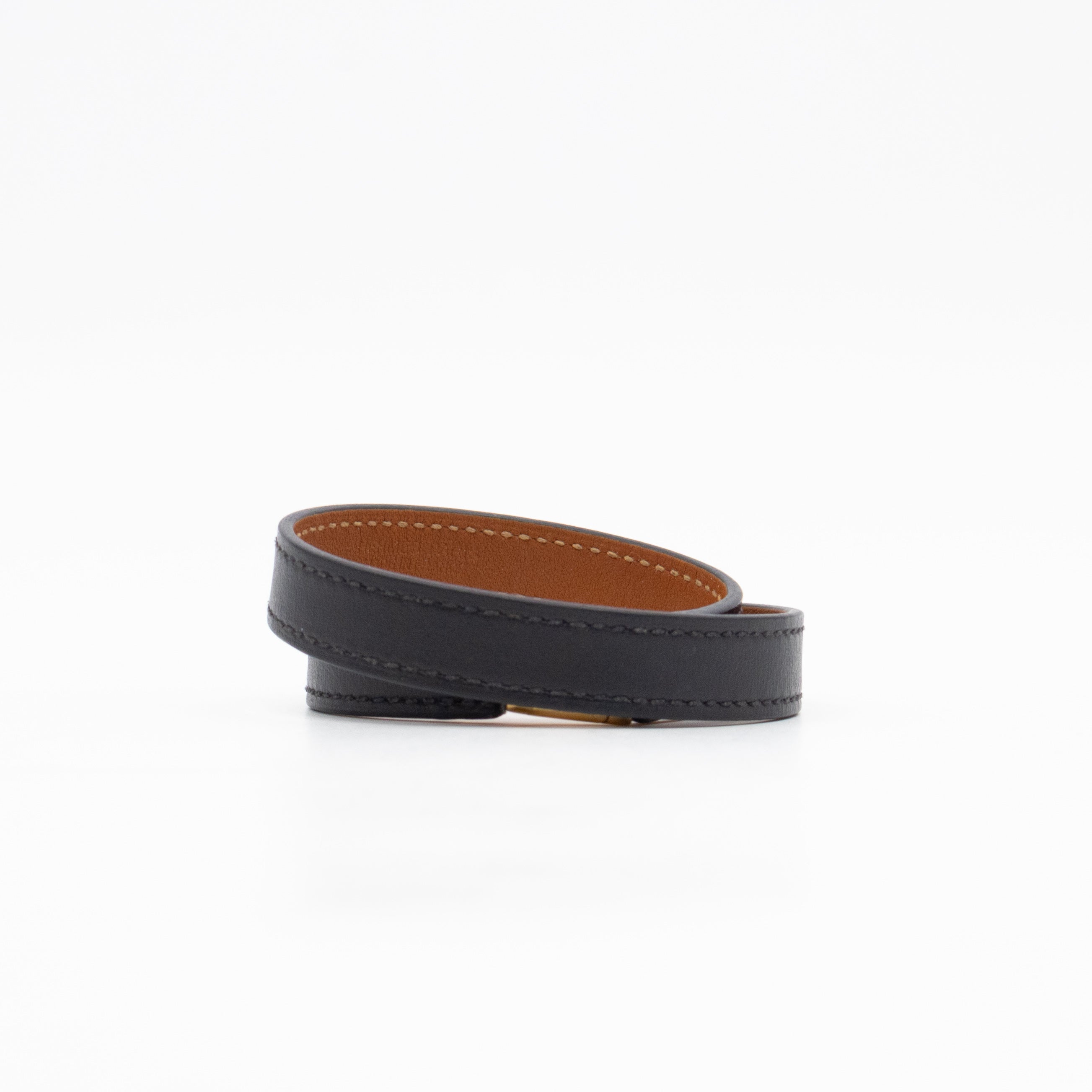 Rivale Double Tour Bracelet Black Leather