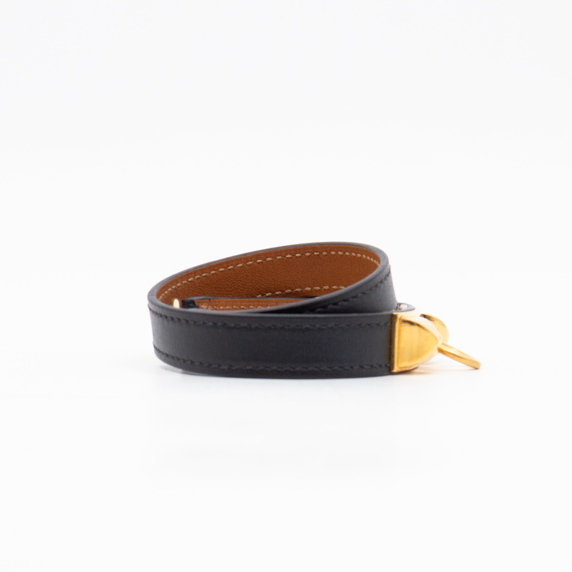 Rivale Double Tour Bracelet Black Leather