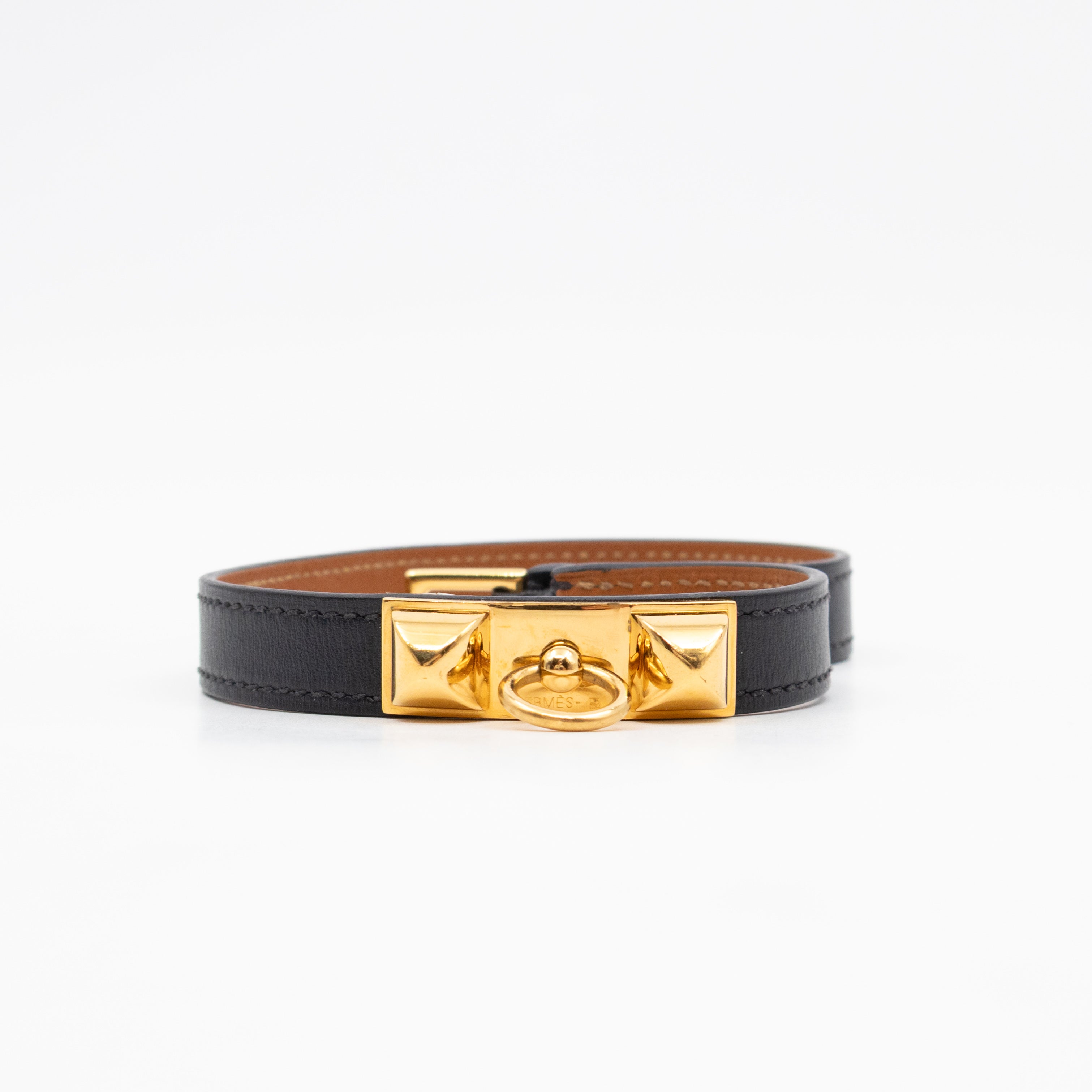 Rivale Double Tour Bracelet Black Leather