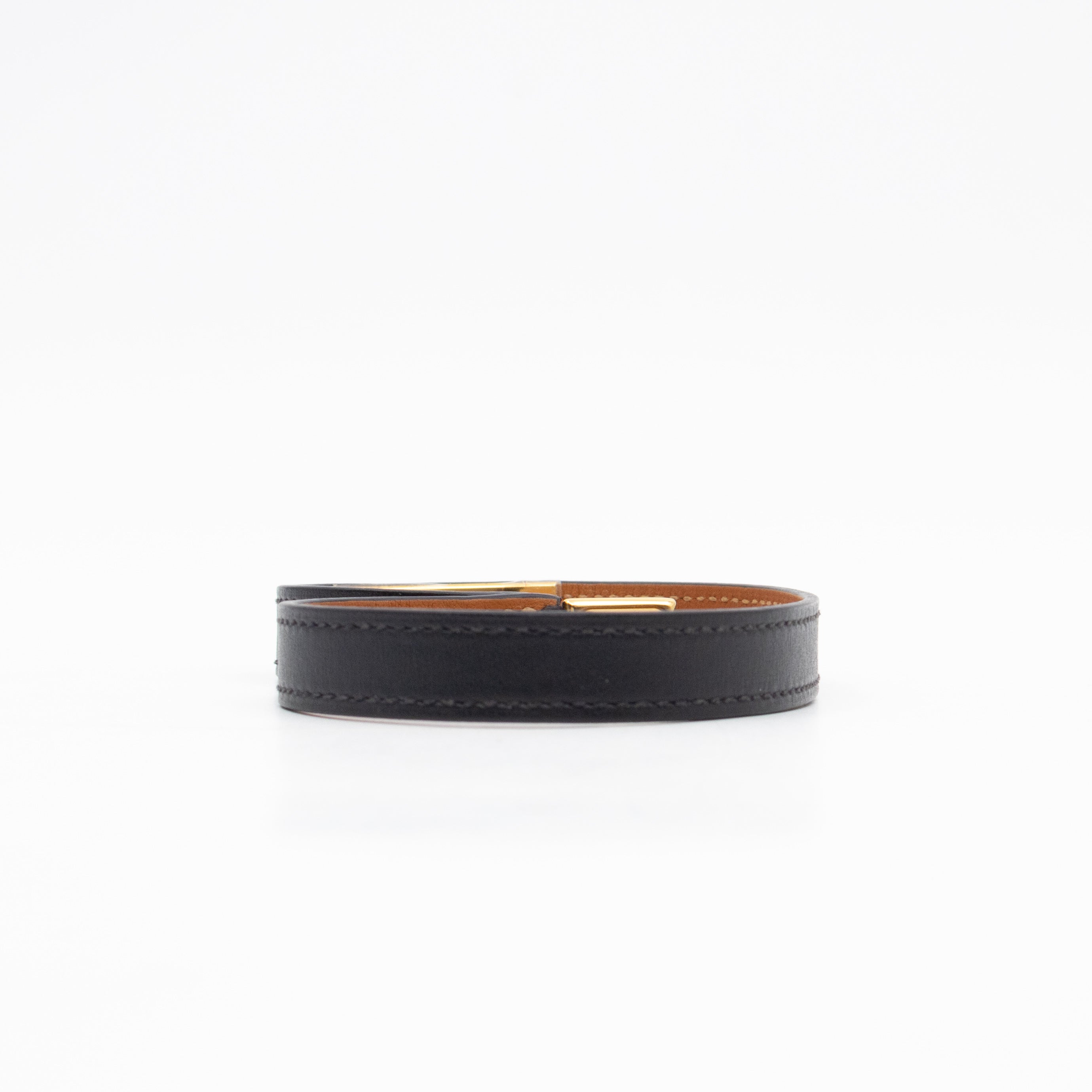 Rivale Double Tour Bracelet Black Leather