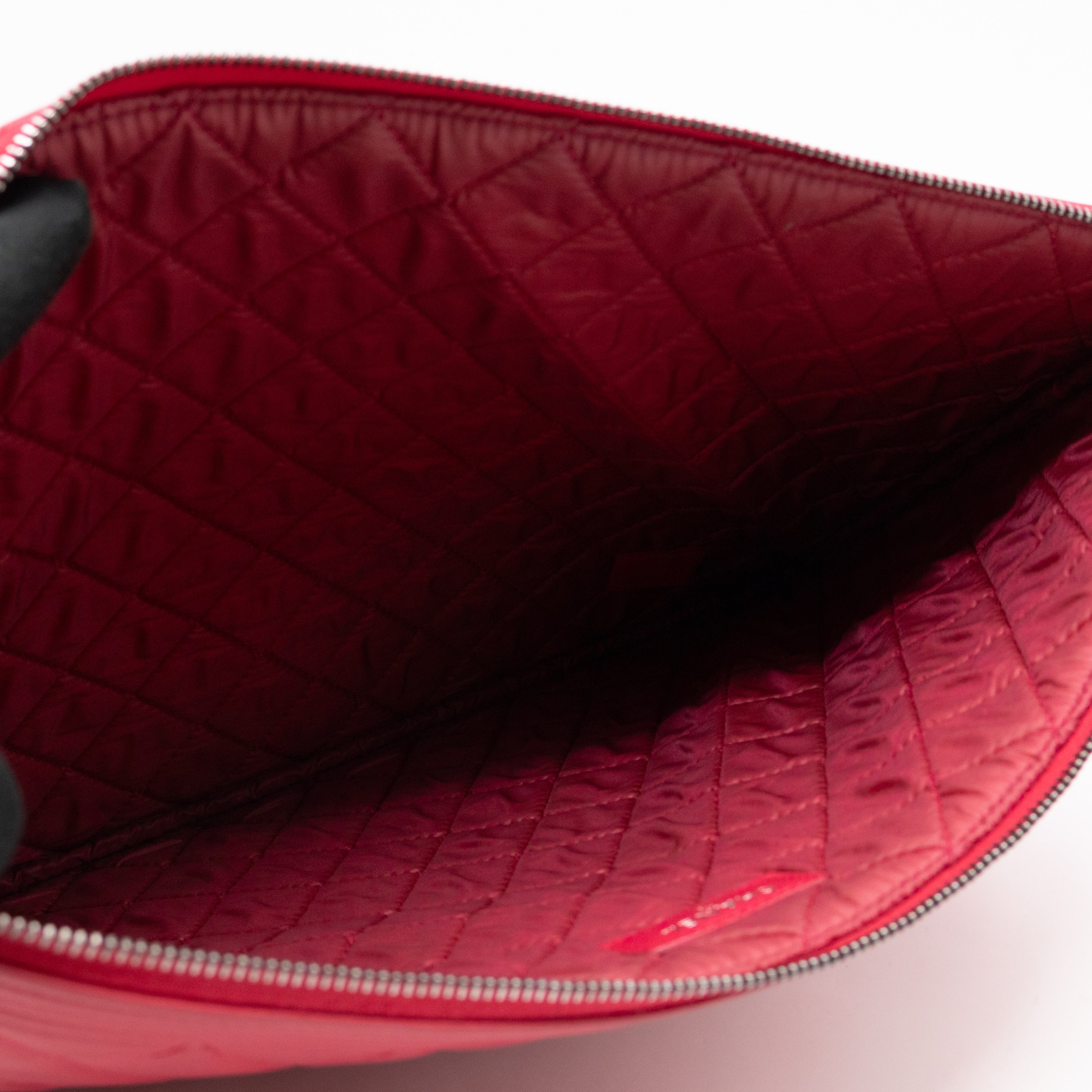 Boy O Case Clutch Large Pink Leather