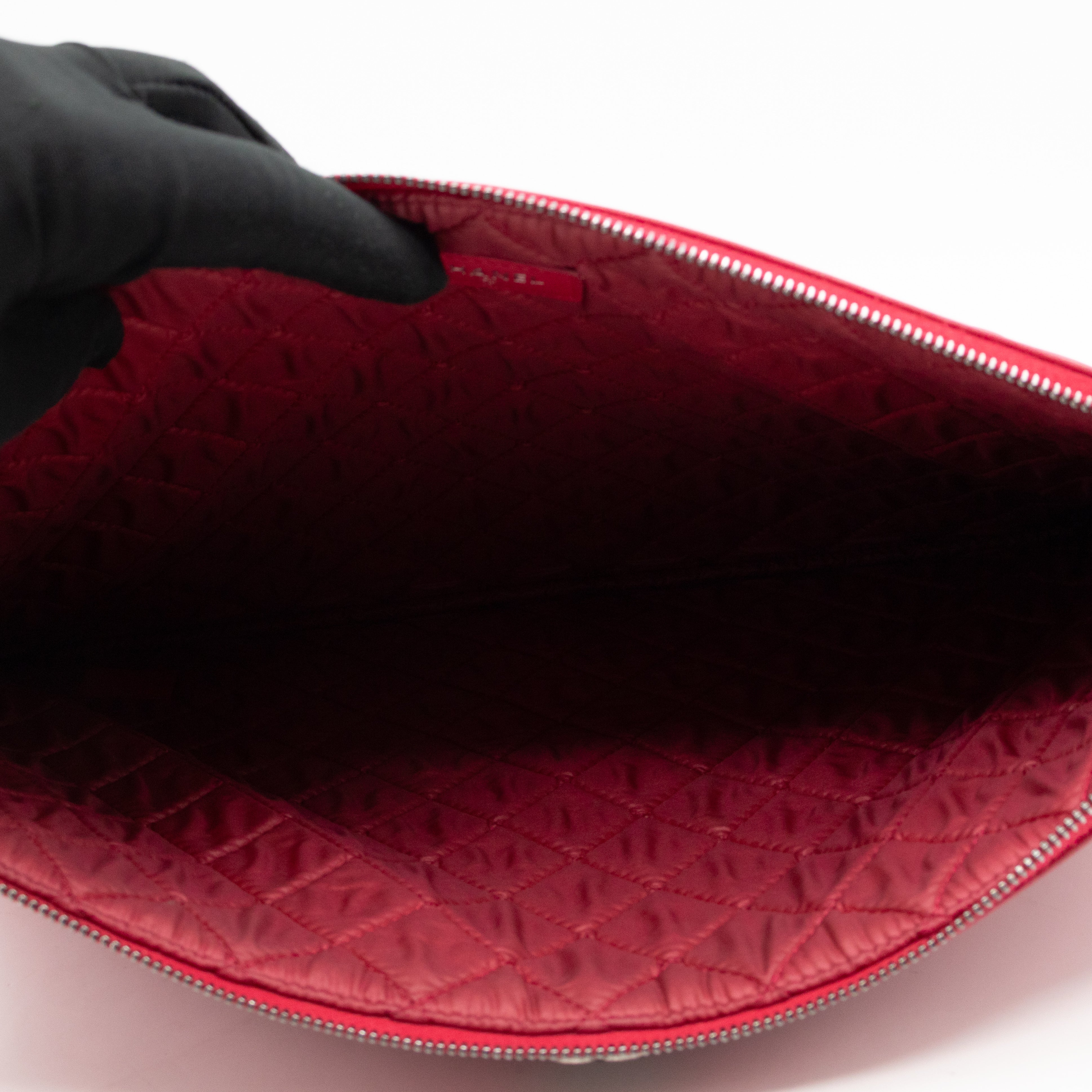 Boy O Case Clutch Large Pink Leather