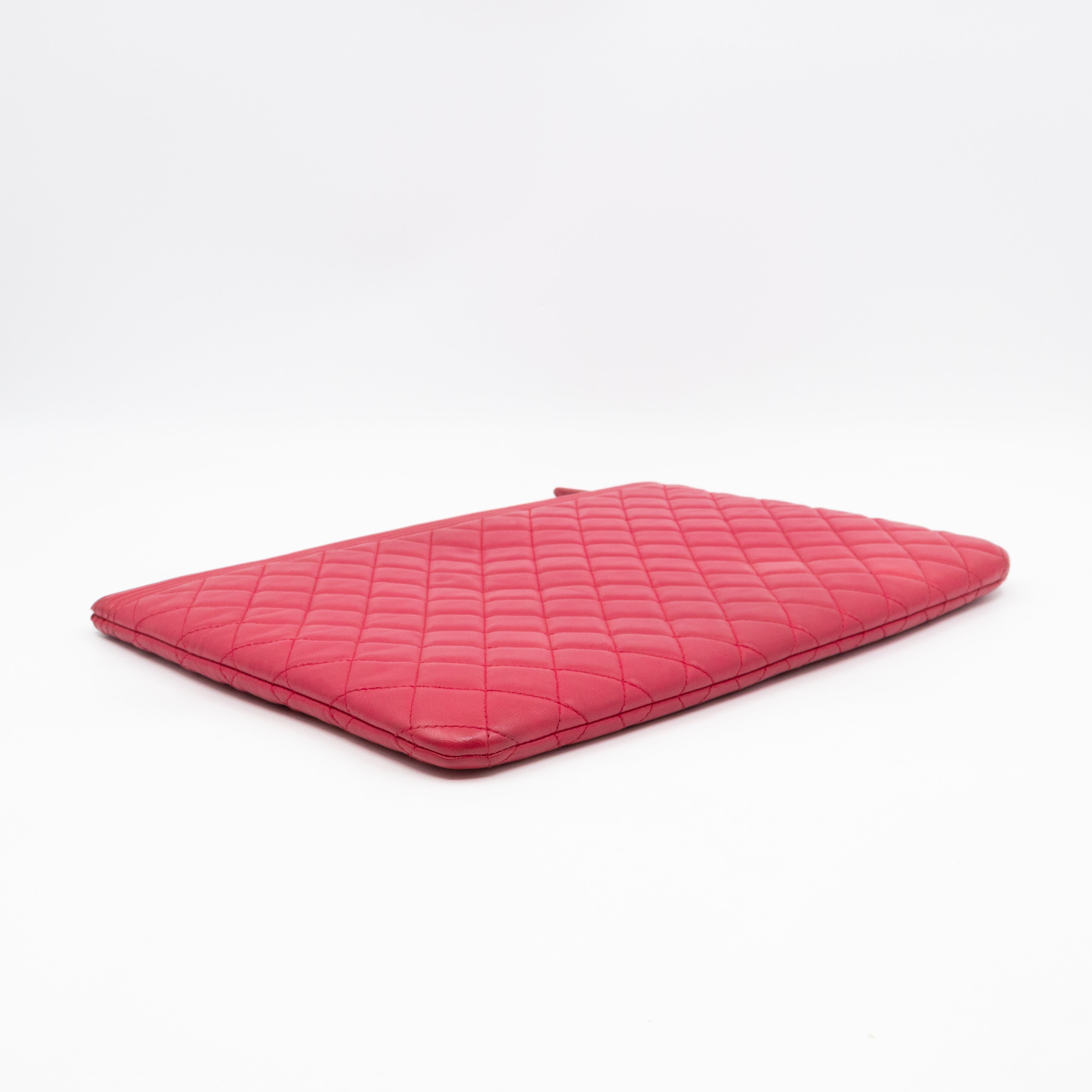Boy O Case Clutch Large Pink Leather