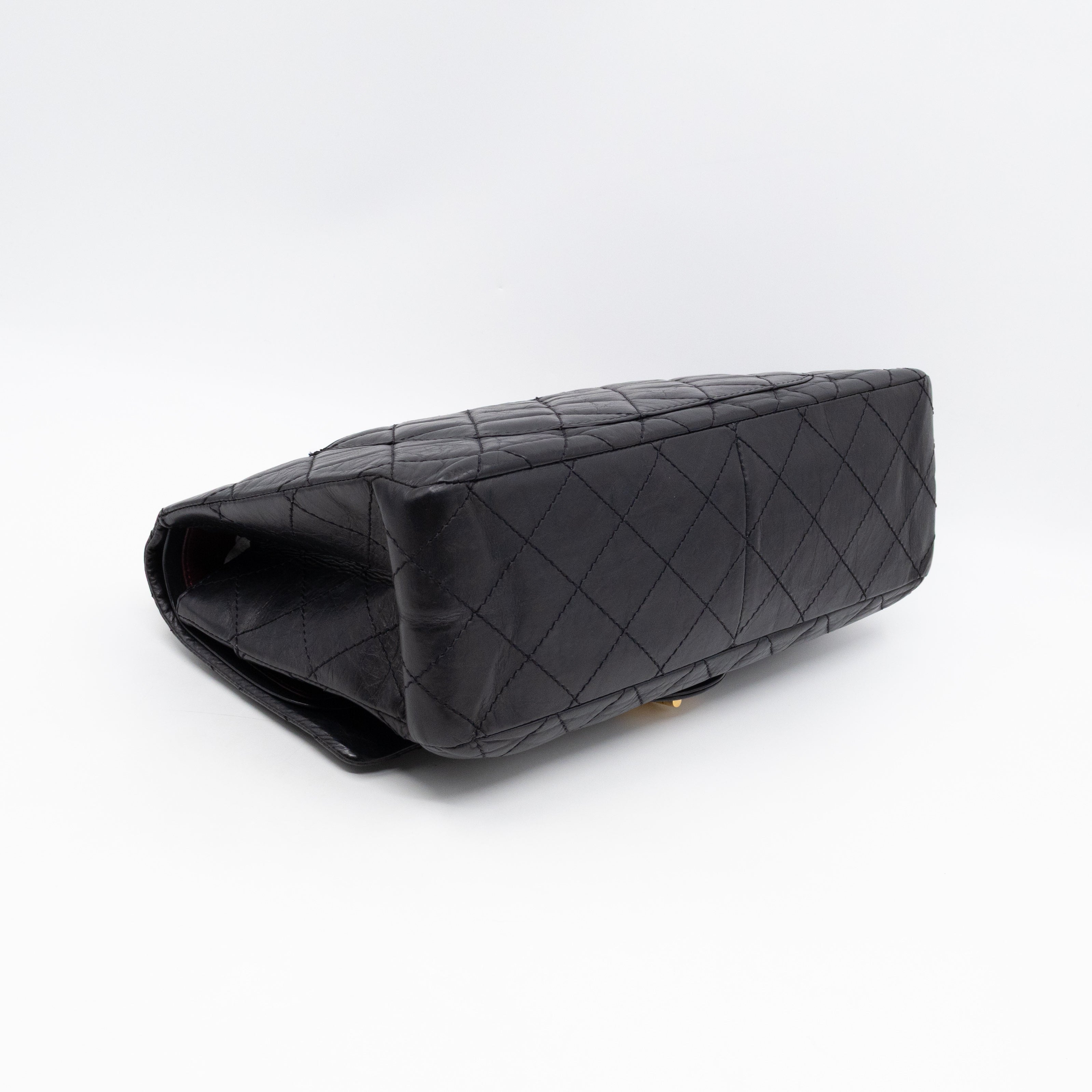 2.55 Reissue 227 Double Flap Bag Black Leather