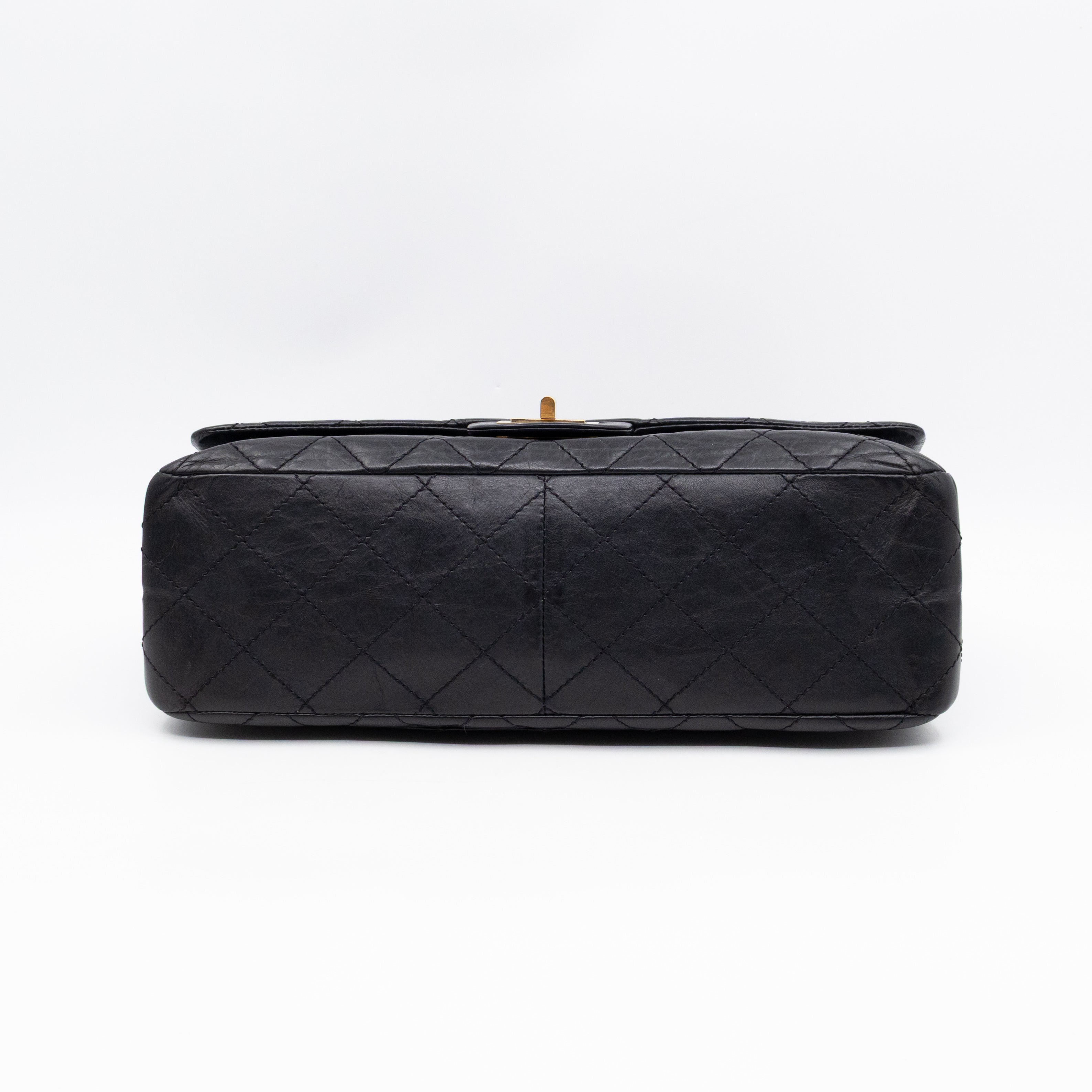 2.55 Reissue 227 Double Flap Bag Black Leather