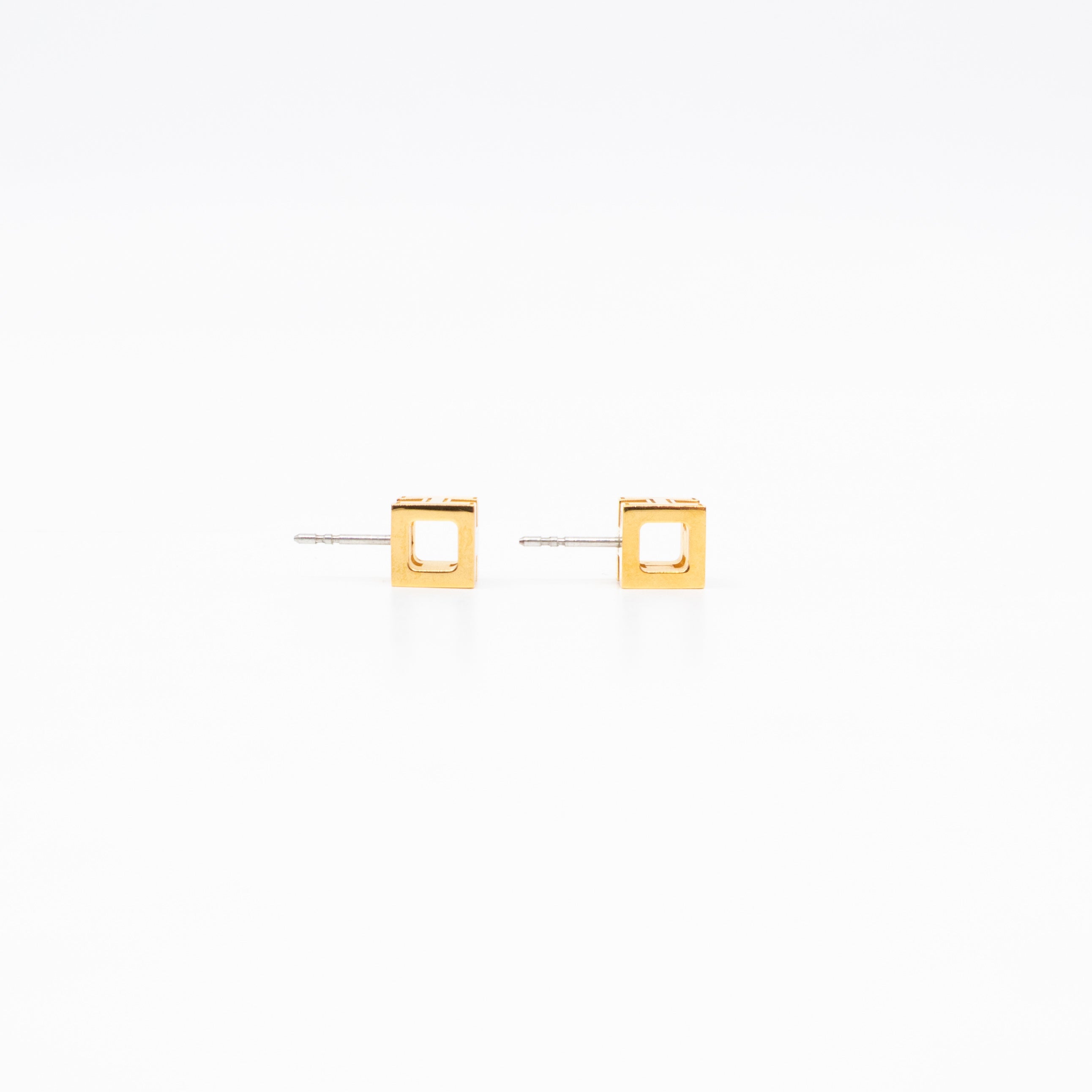 Cage d'H Earrings Red Gold