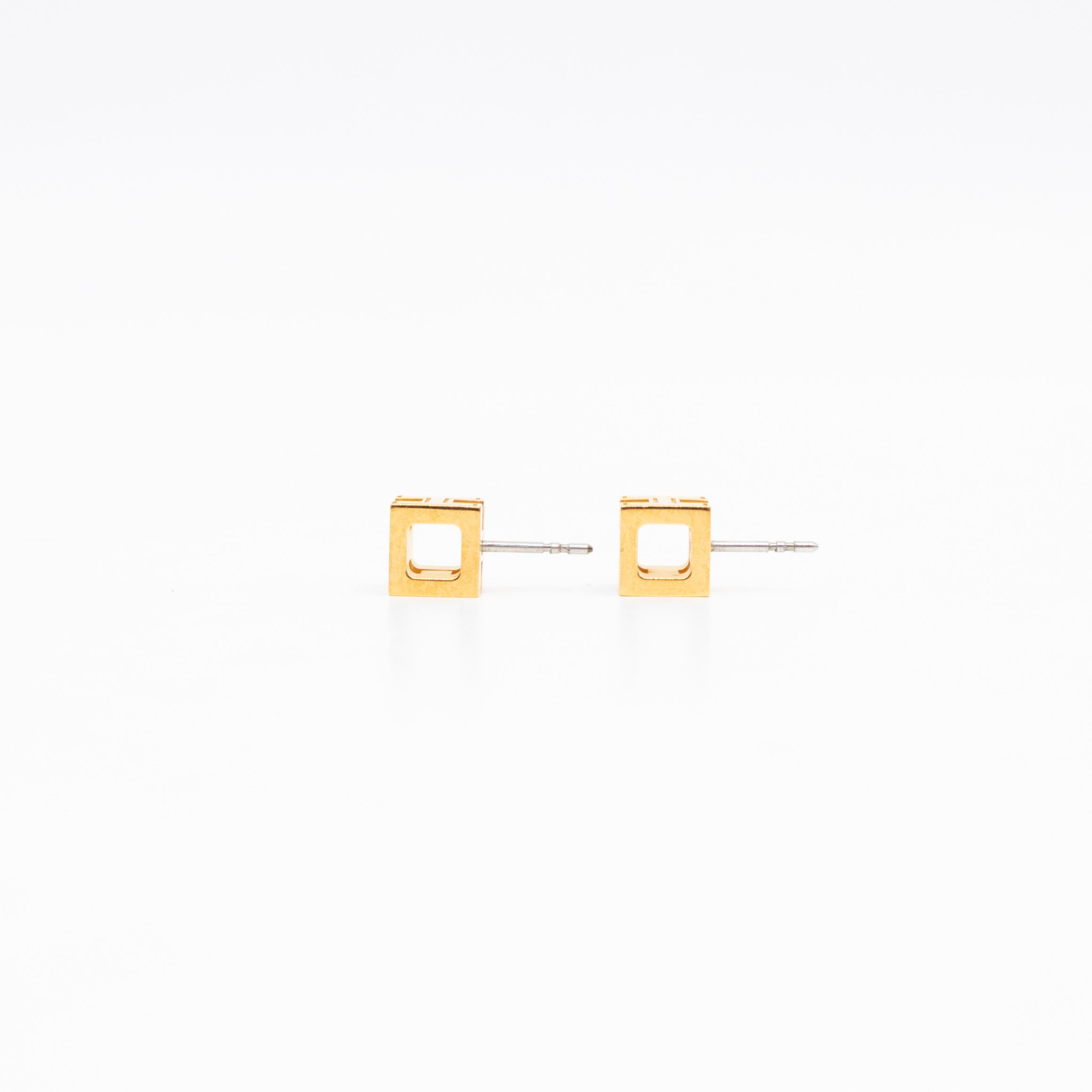 Cage d'H Earrings Red Gold