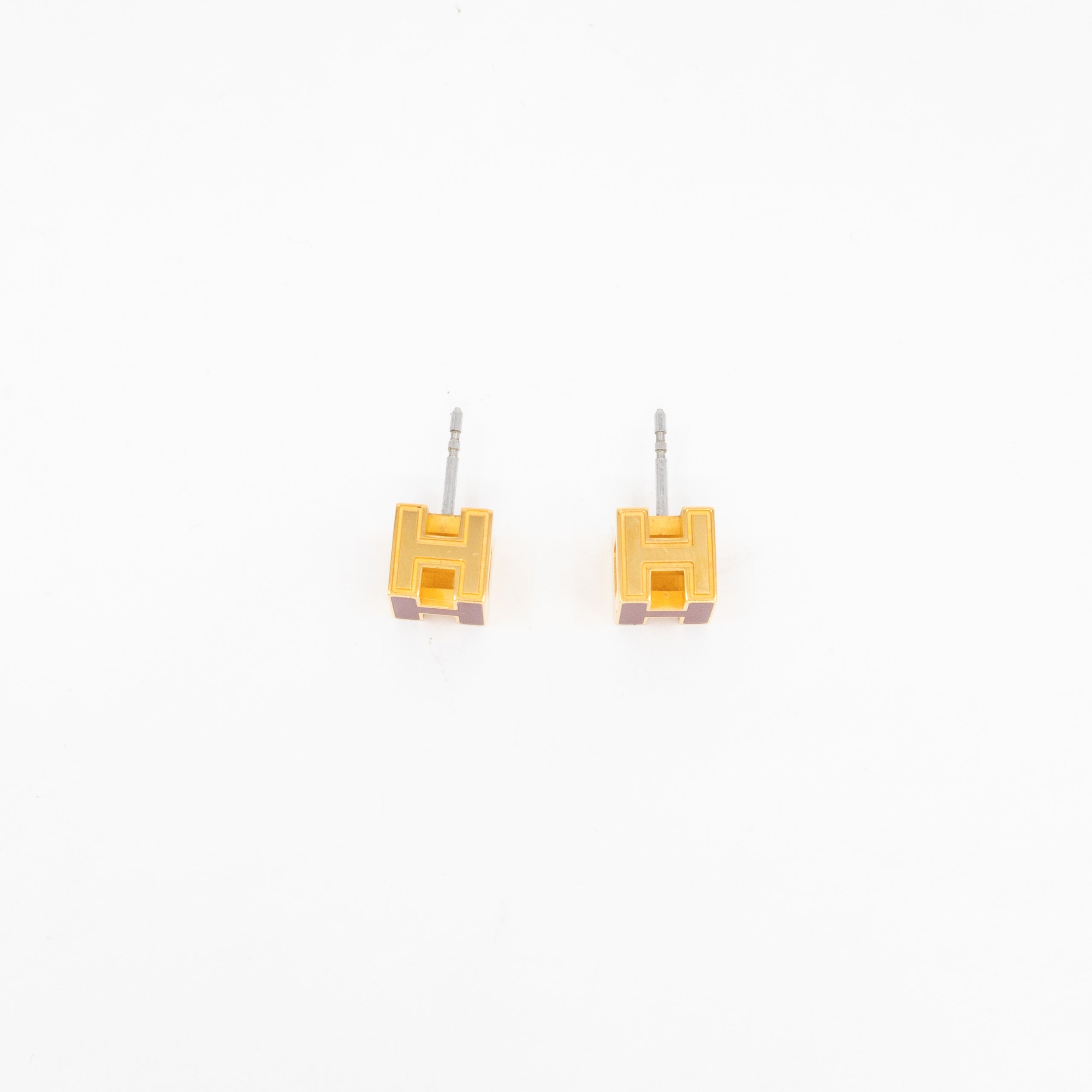 Cage d'H Earrings Red Gold