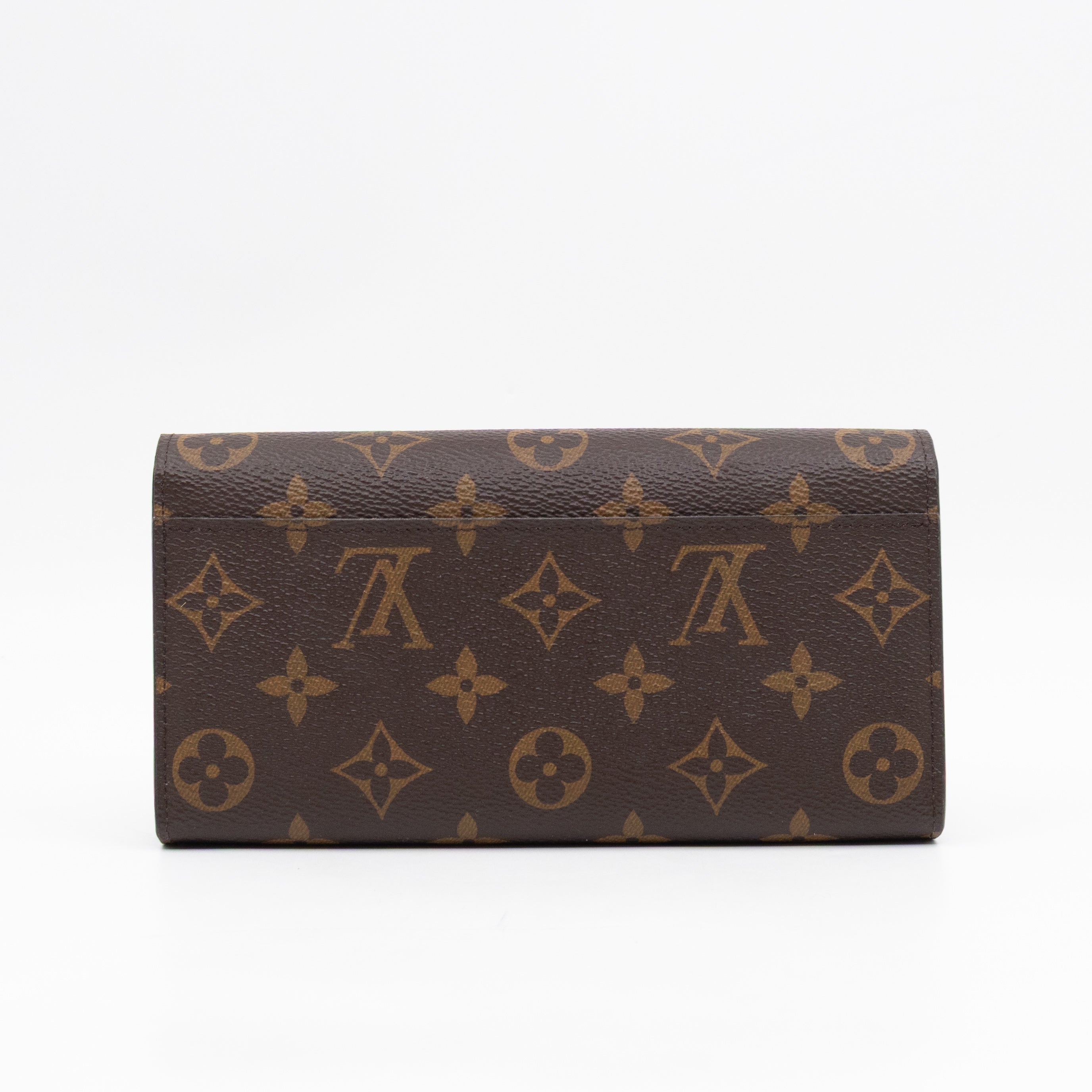 Sarah Wallet Monogram Brown