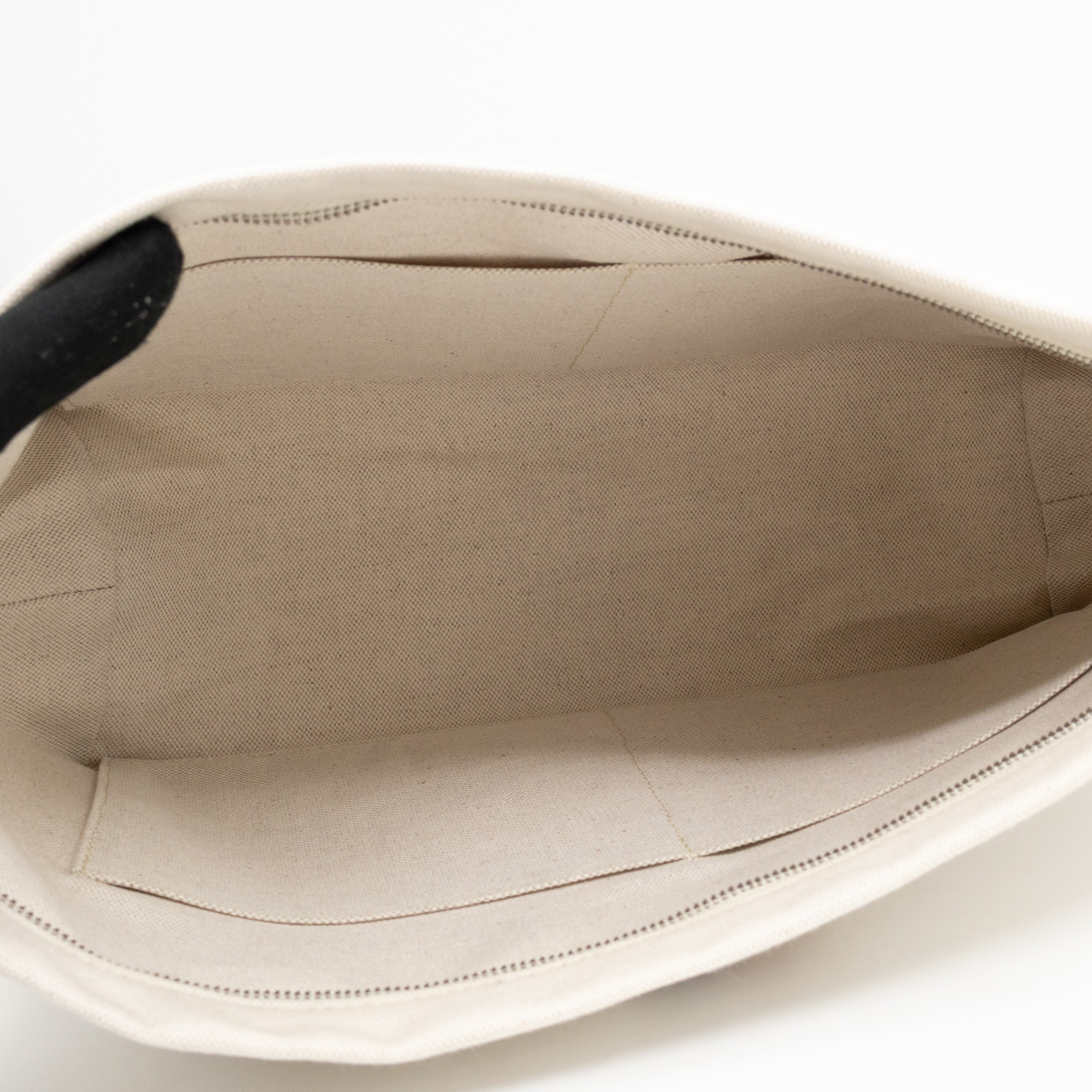 Necessaire Organizer Pouch Beige Canvas