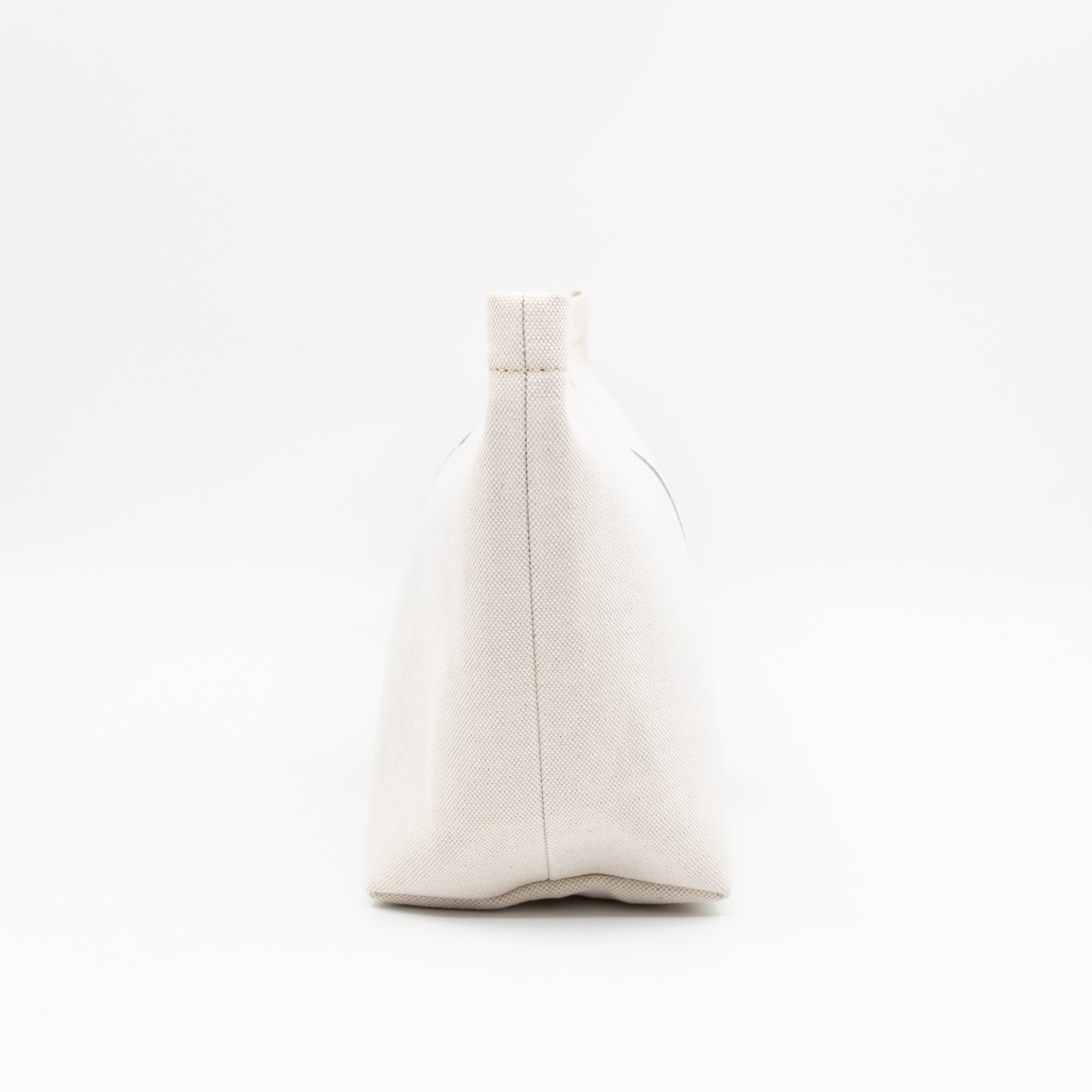 Necessaire Organizer Pouch Beige Canvas