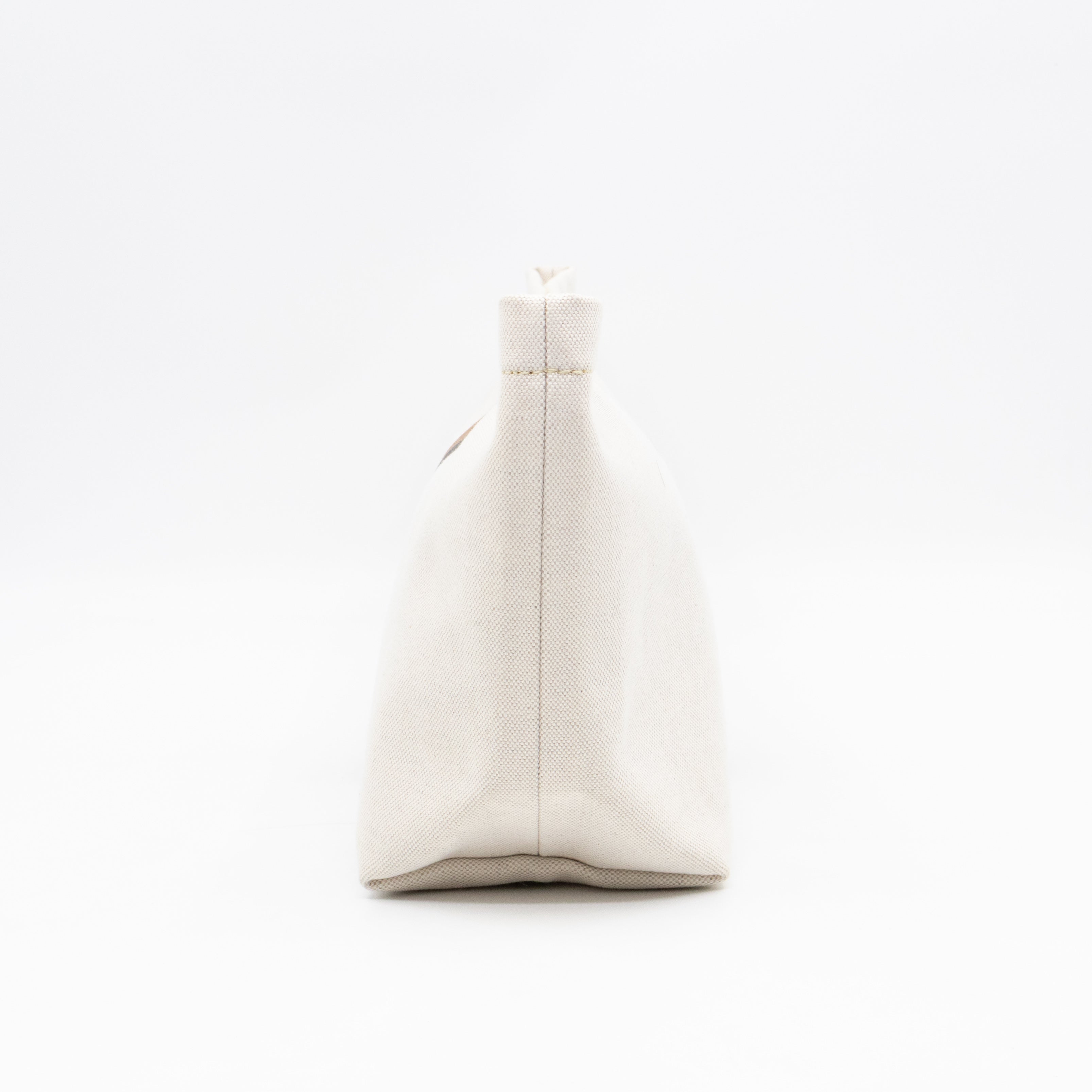 Necessaire Organizer Pouch Beige Canvas