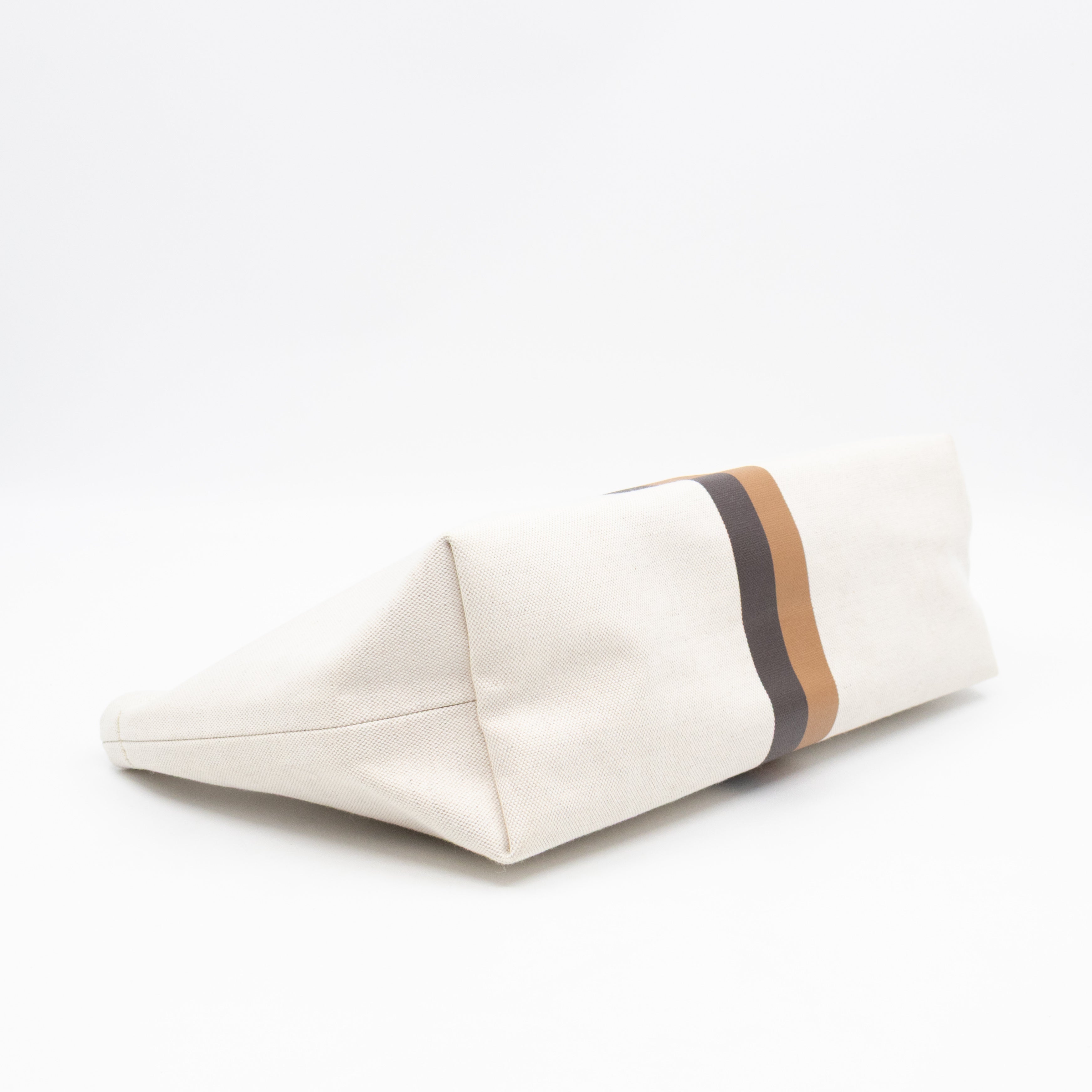 Necessaire Organizer Pouch Beige Canvas