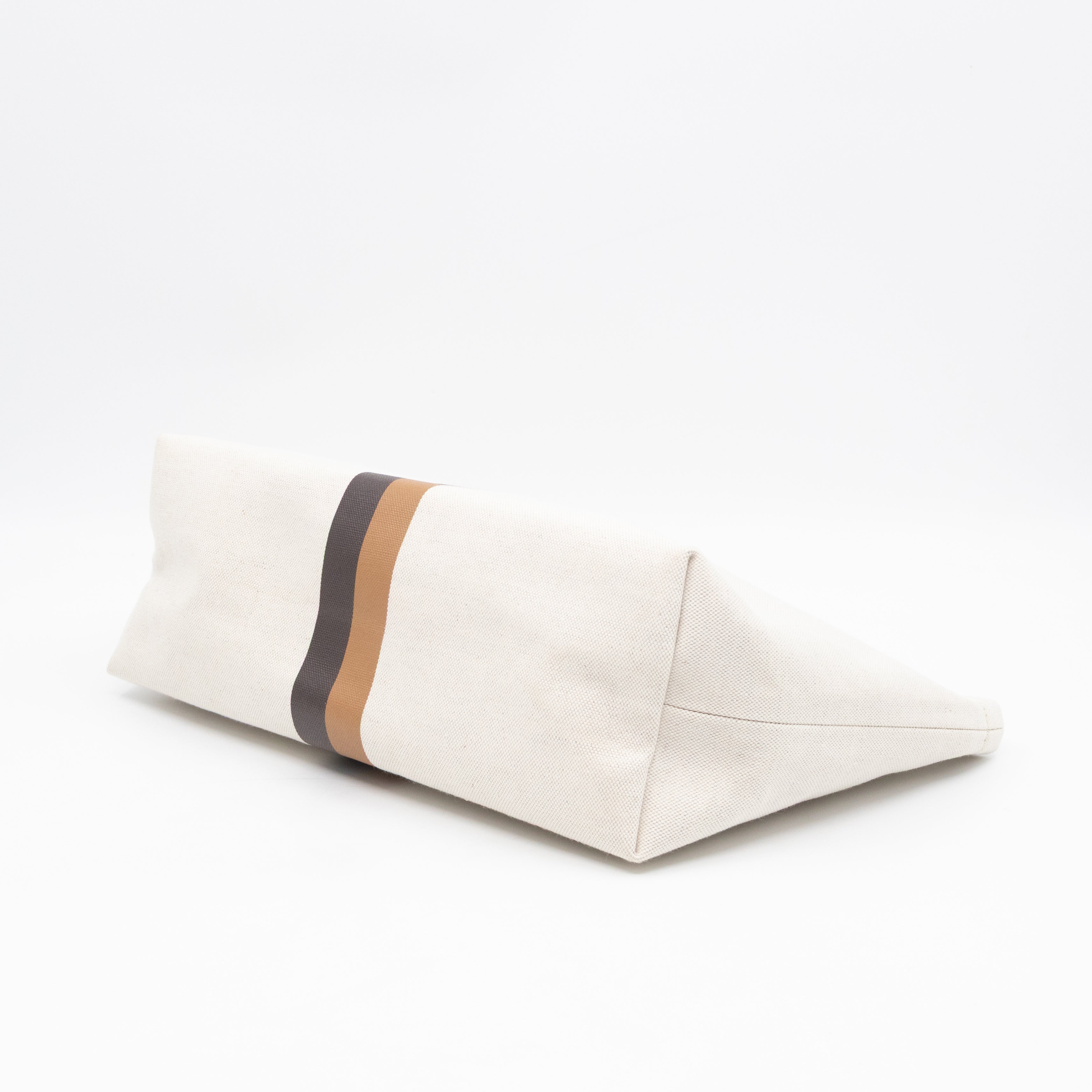 Necessaire Organizer Pouch Beige Canvas