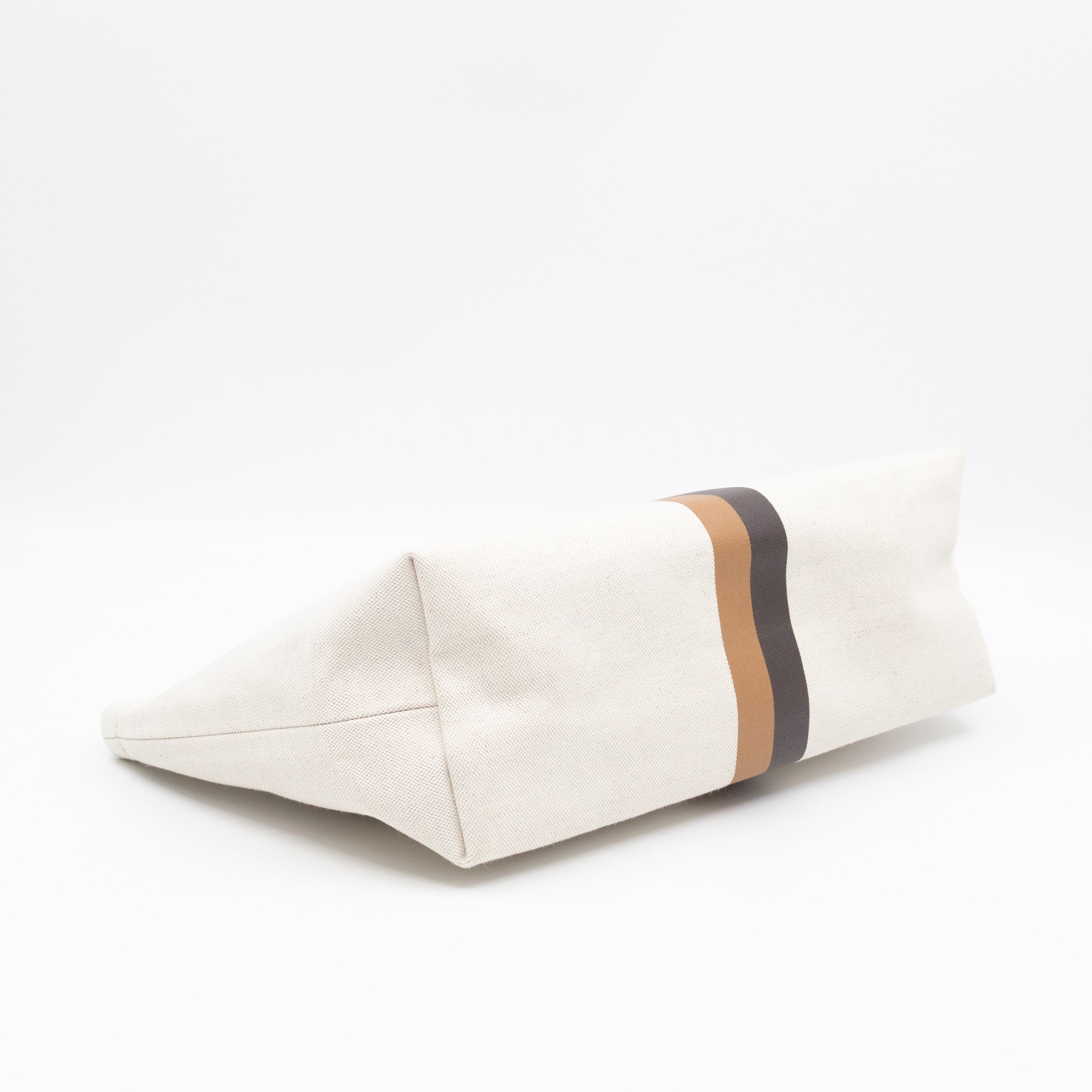 Necessaire Organizer Pouch Beige Canvas