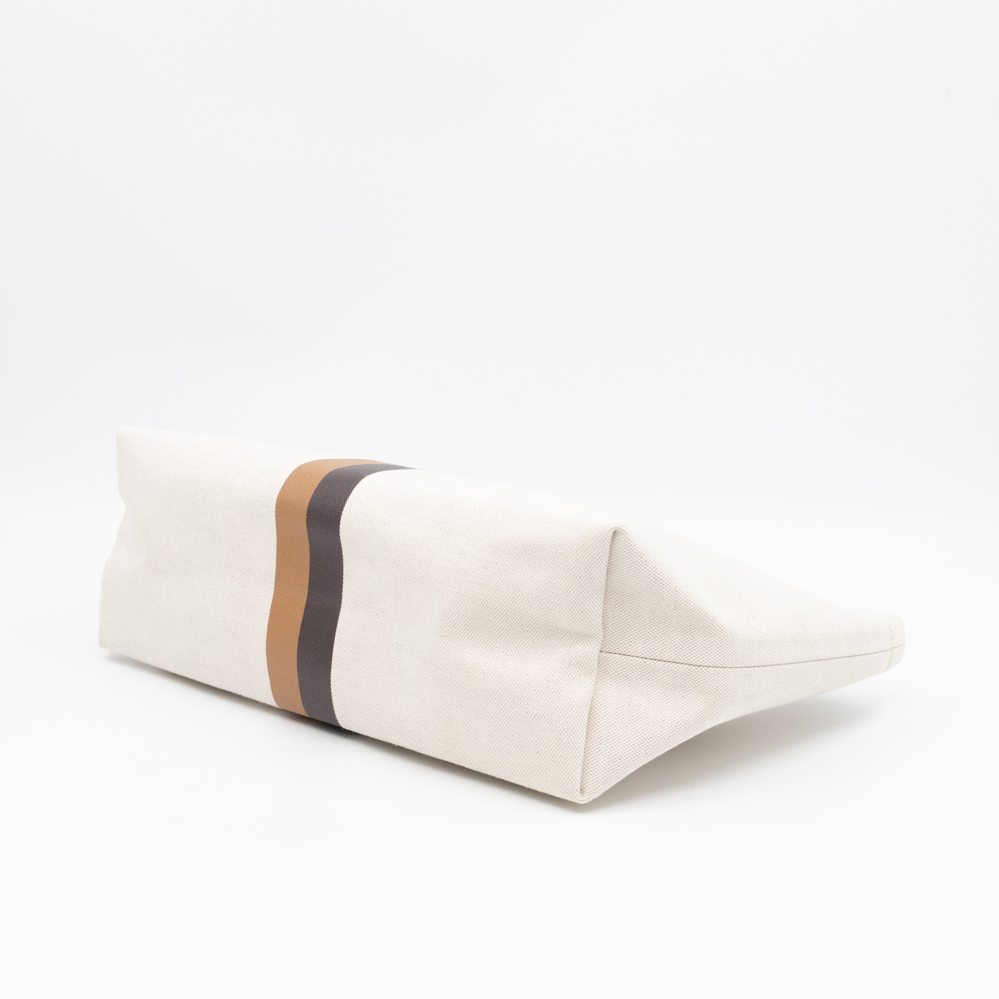 Necessaire Organizer Pouch Beige Canvas