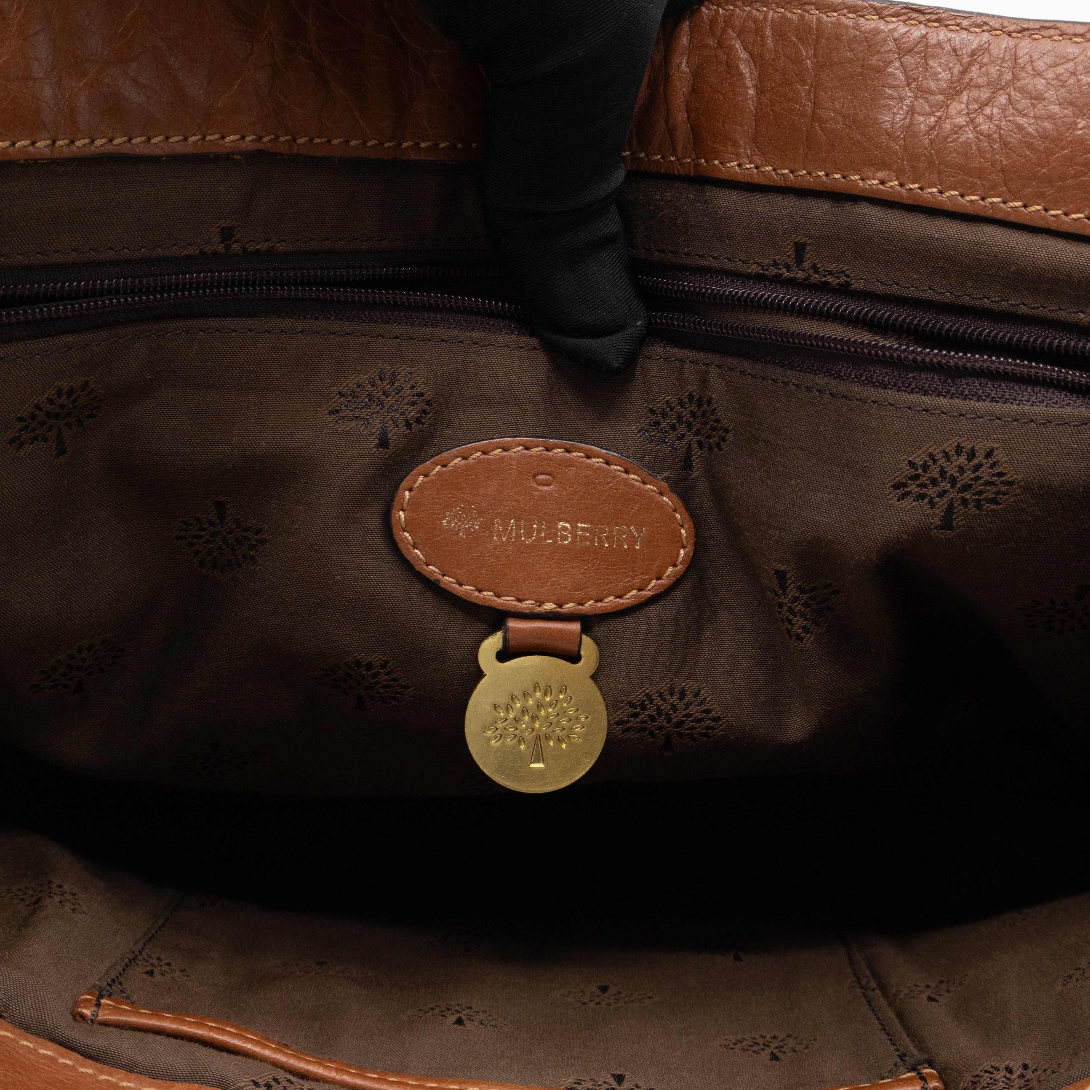 Oversized Alexa Brown Leather