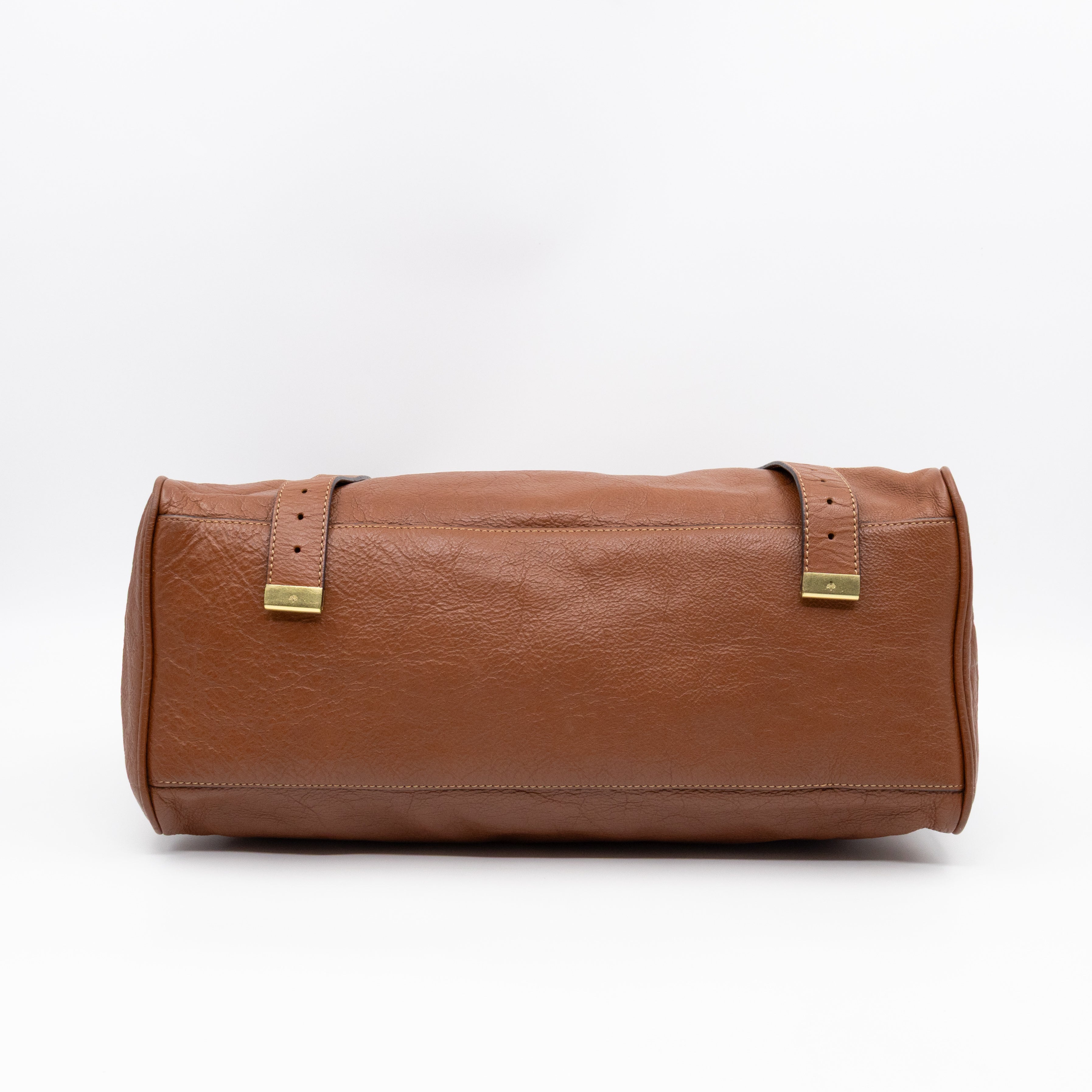 Oversized Alexa Brown Leather