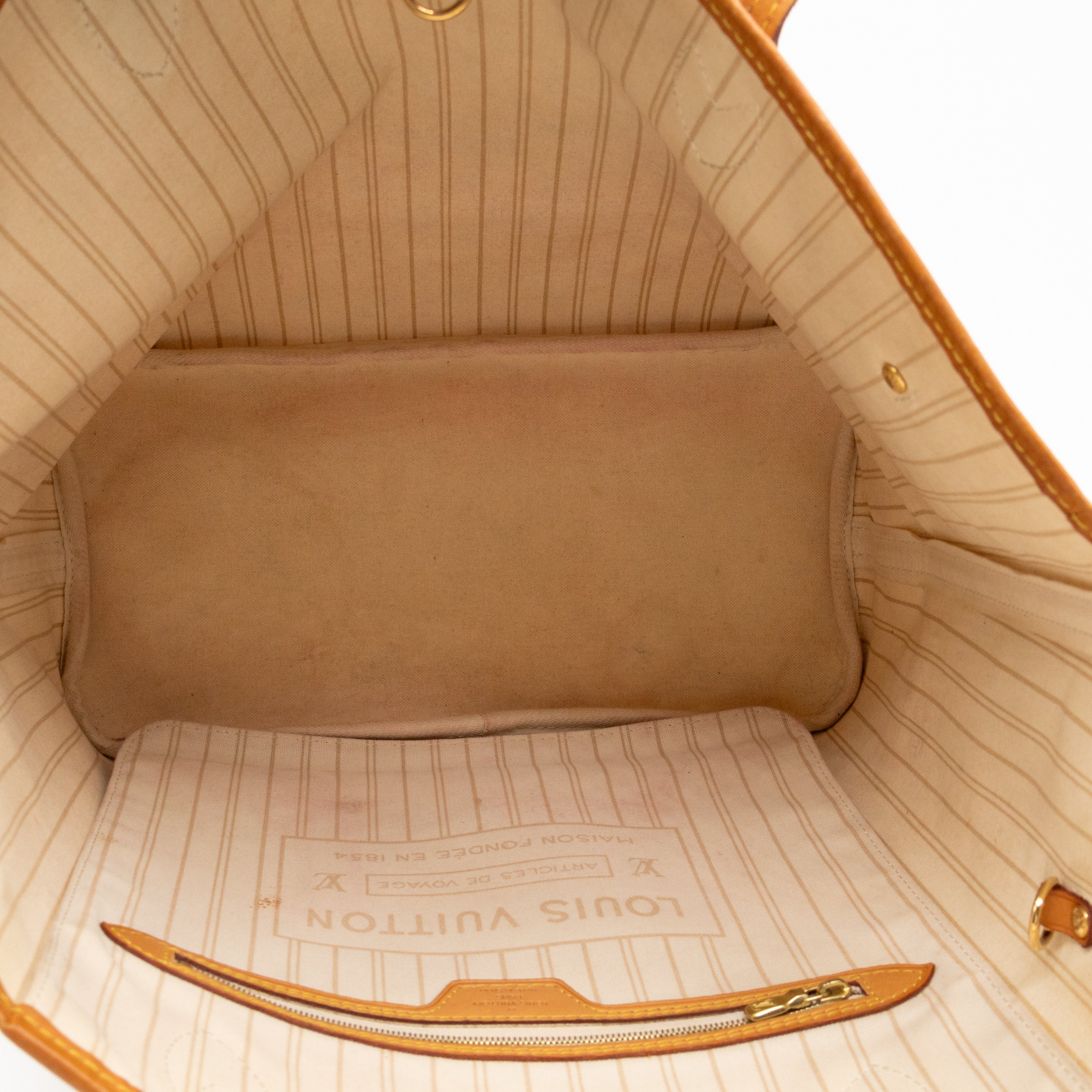 Neverfull MM with Pochette Damier Azur