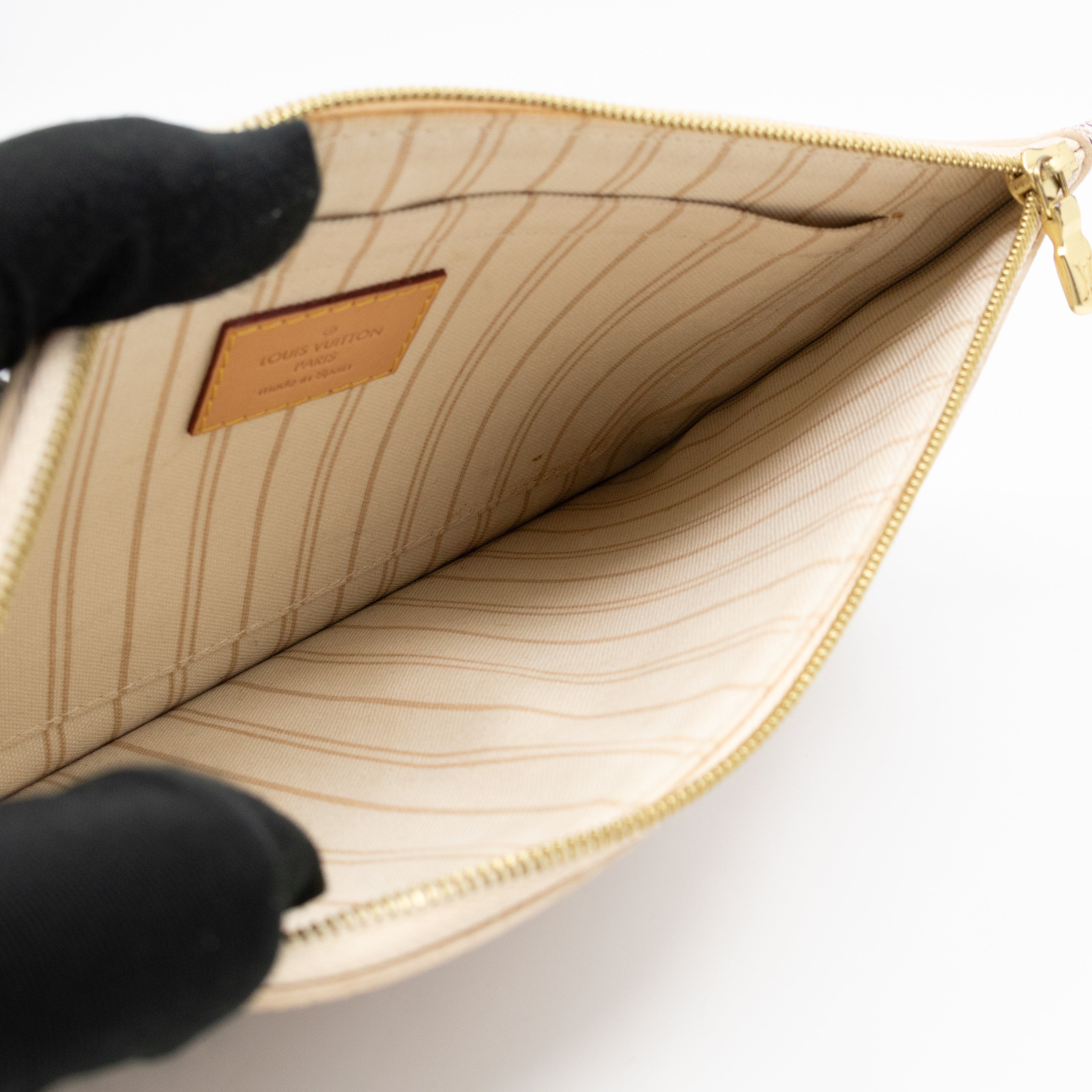 Neverfull MM with Pochette Damier Azur