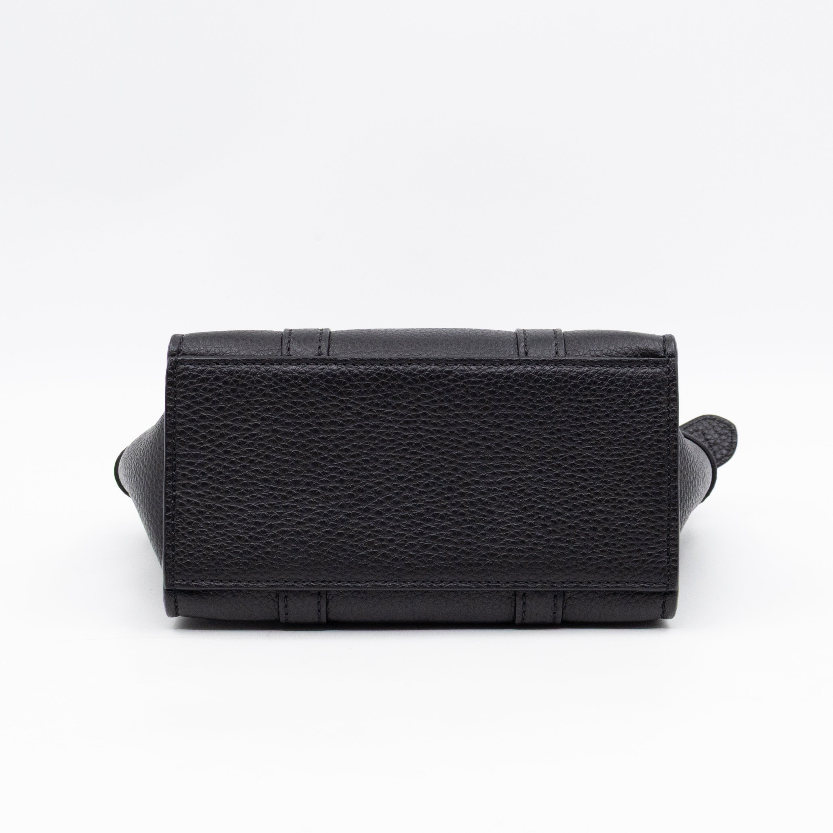 Micro Zipped Bayswater Black Leather