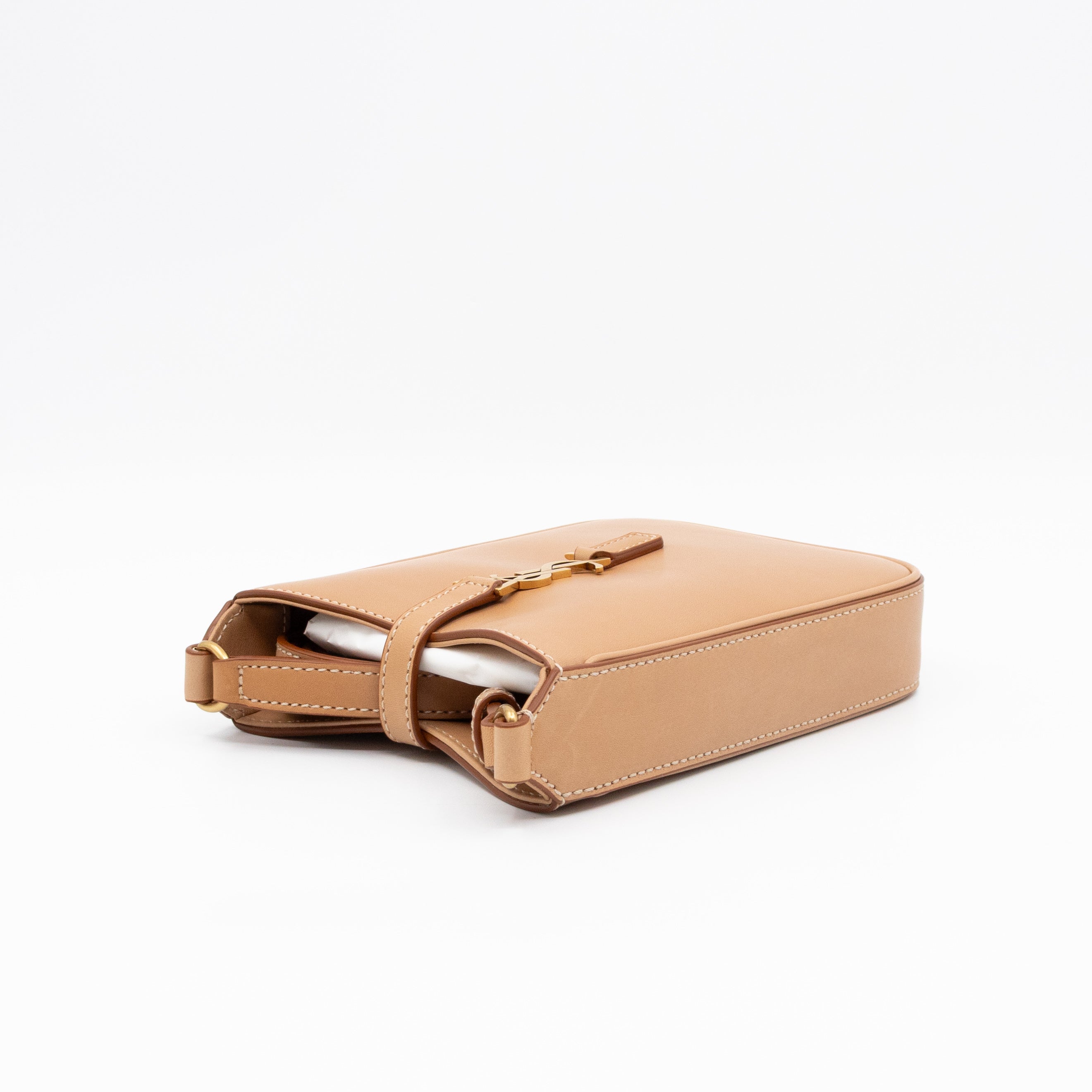 Le 5 À 7 Vertical Smooth Leather Brown