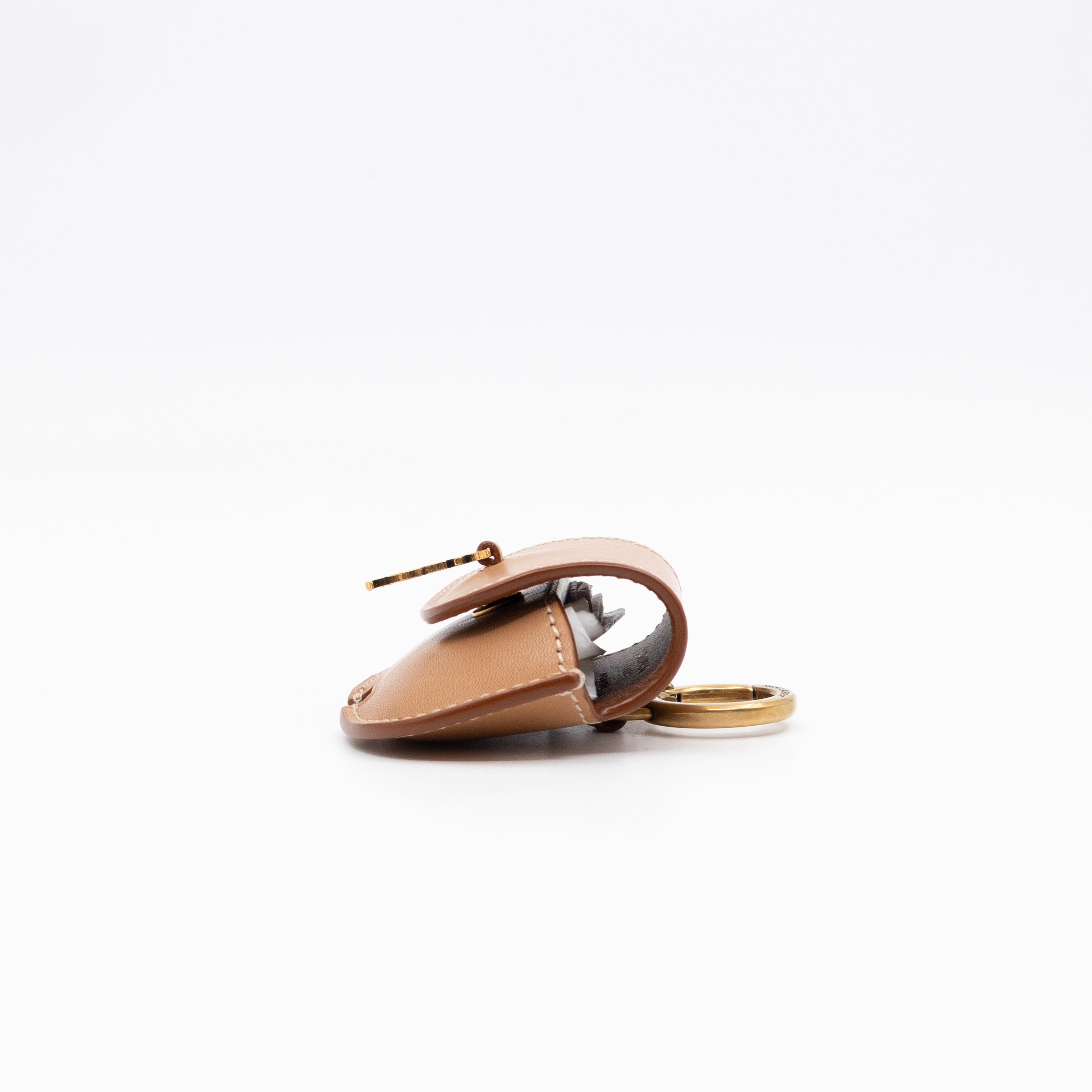 Kaia Airpods Case Brown Calfskin Leather