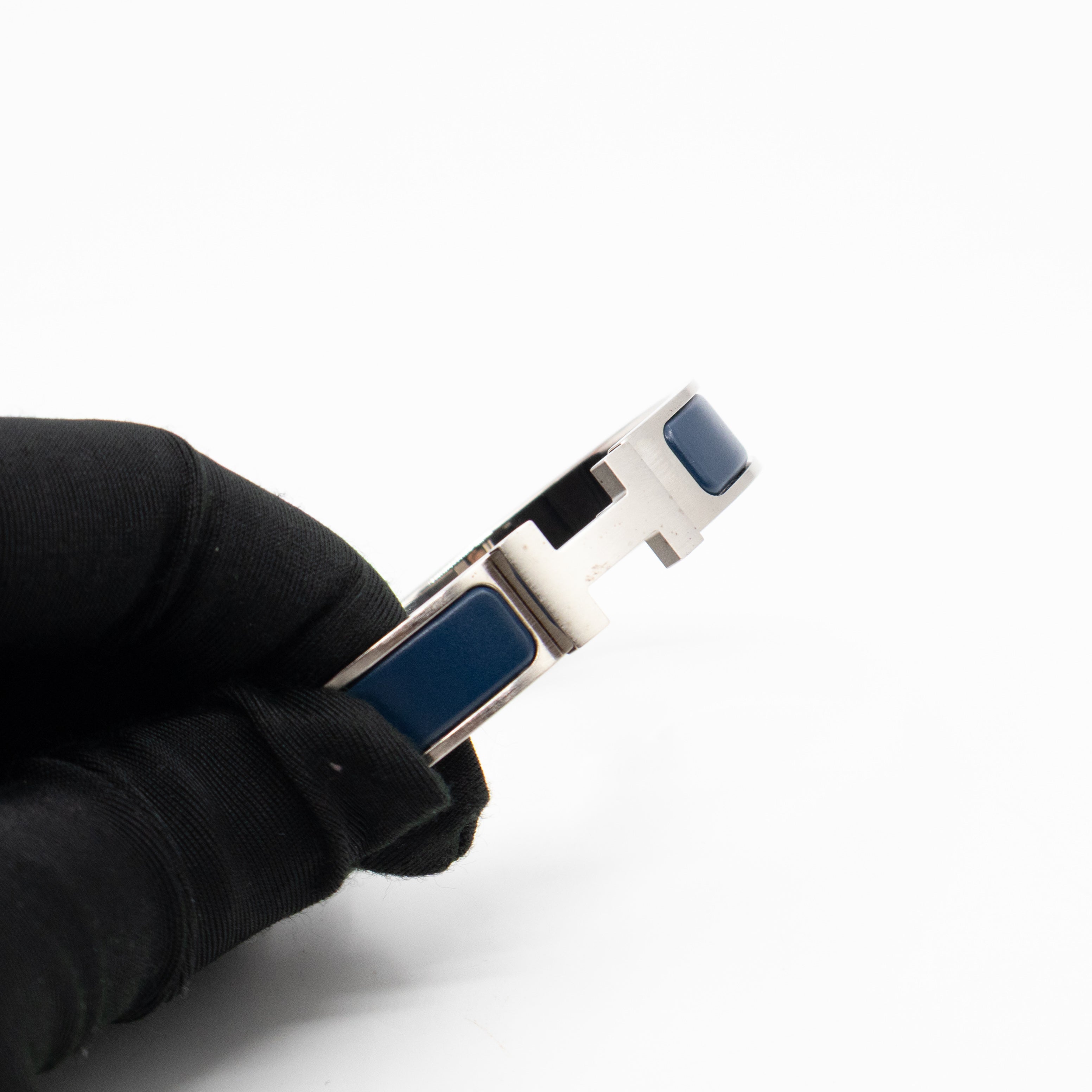 Clic HH Bracelet Matte Blue Brushed Palladium