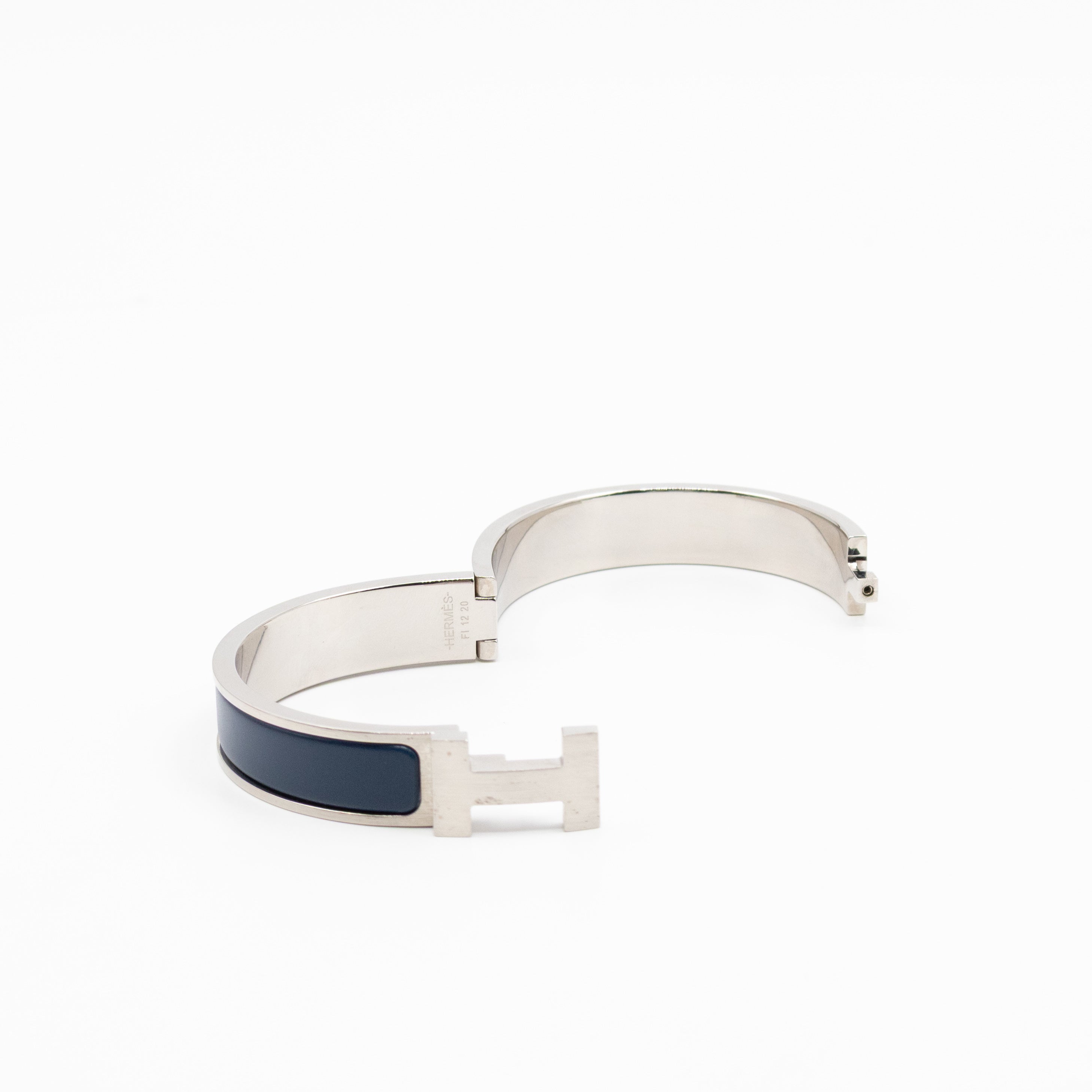 Clic HH Bracelet Matte Blue Brushed Palladium