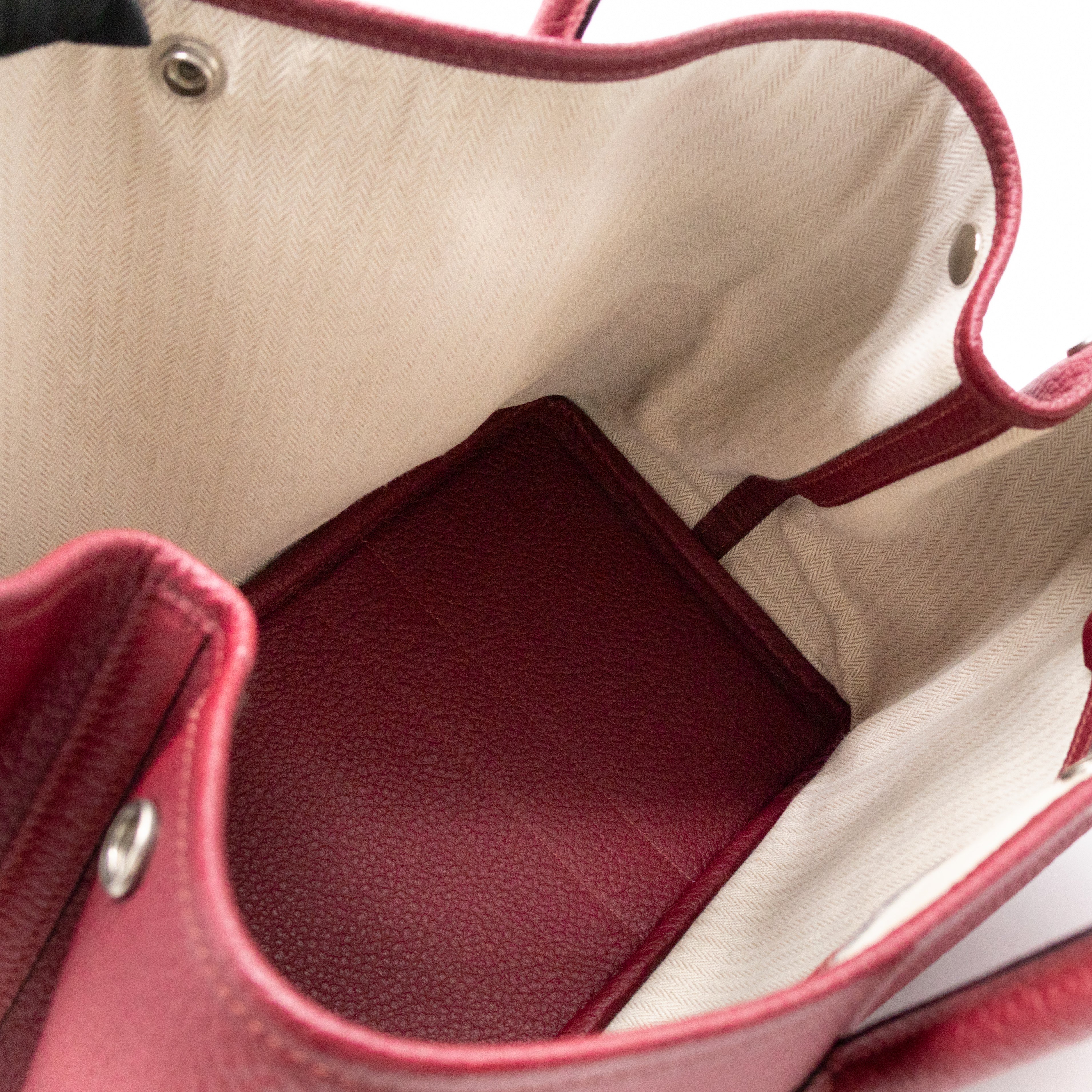 Garden Party 36 Rouge Grenat Leather