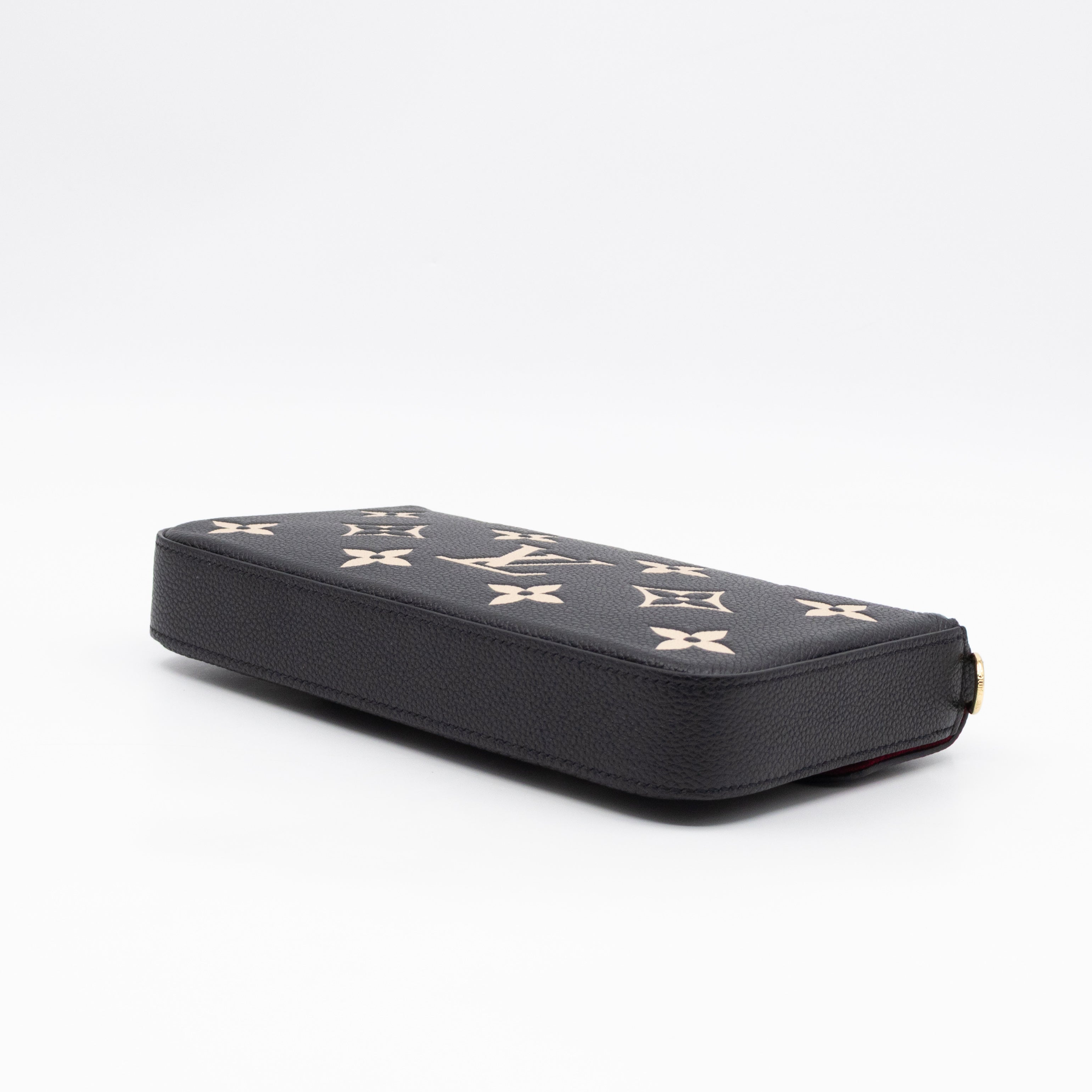 Pochette Felicie Monogram Empreinte Bicolor Black & Beige