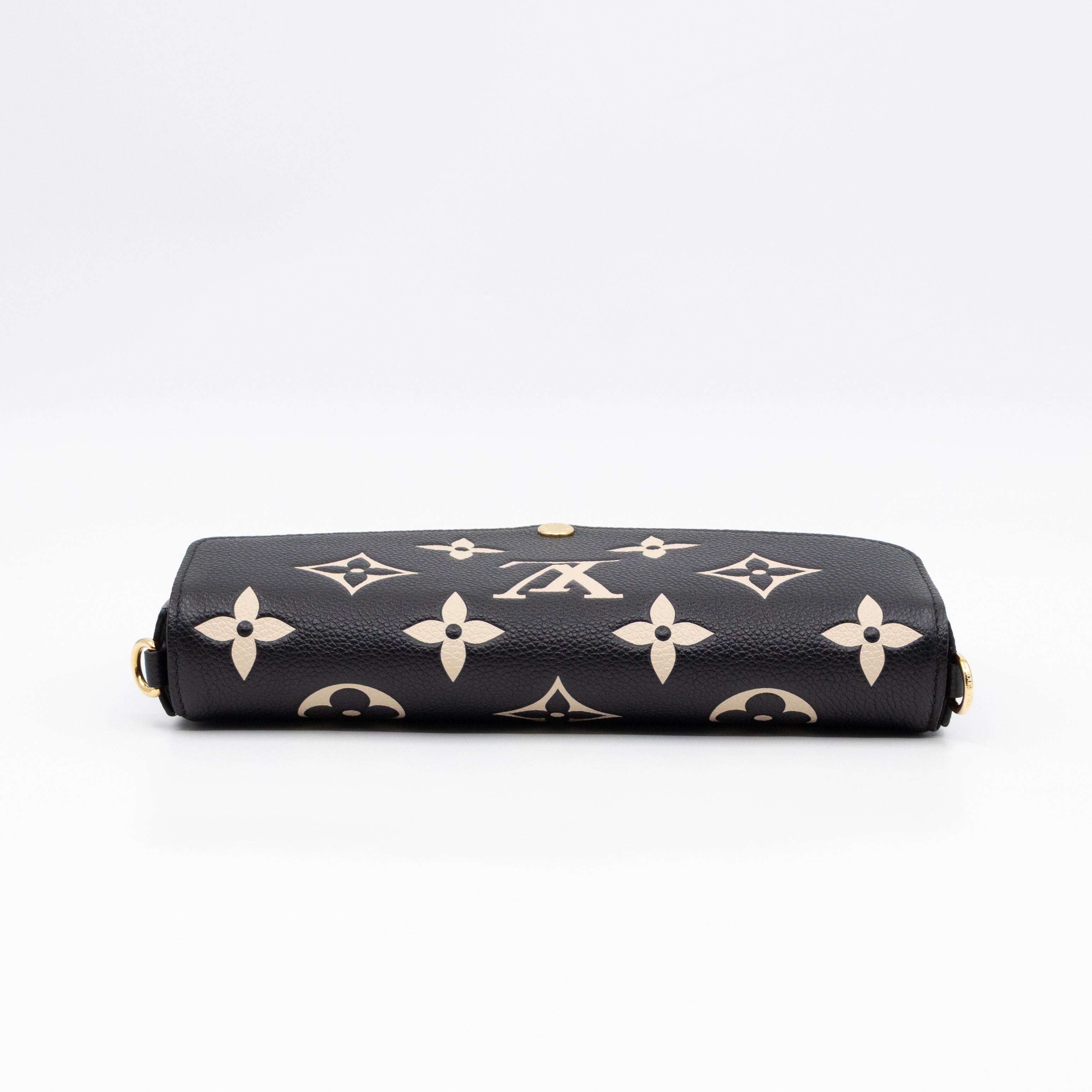 Pochette Felicie Monogram Empreinte Bicolor Black & Beige