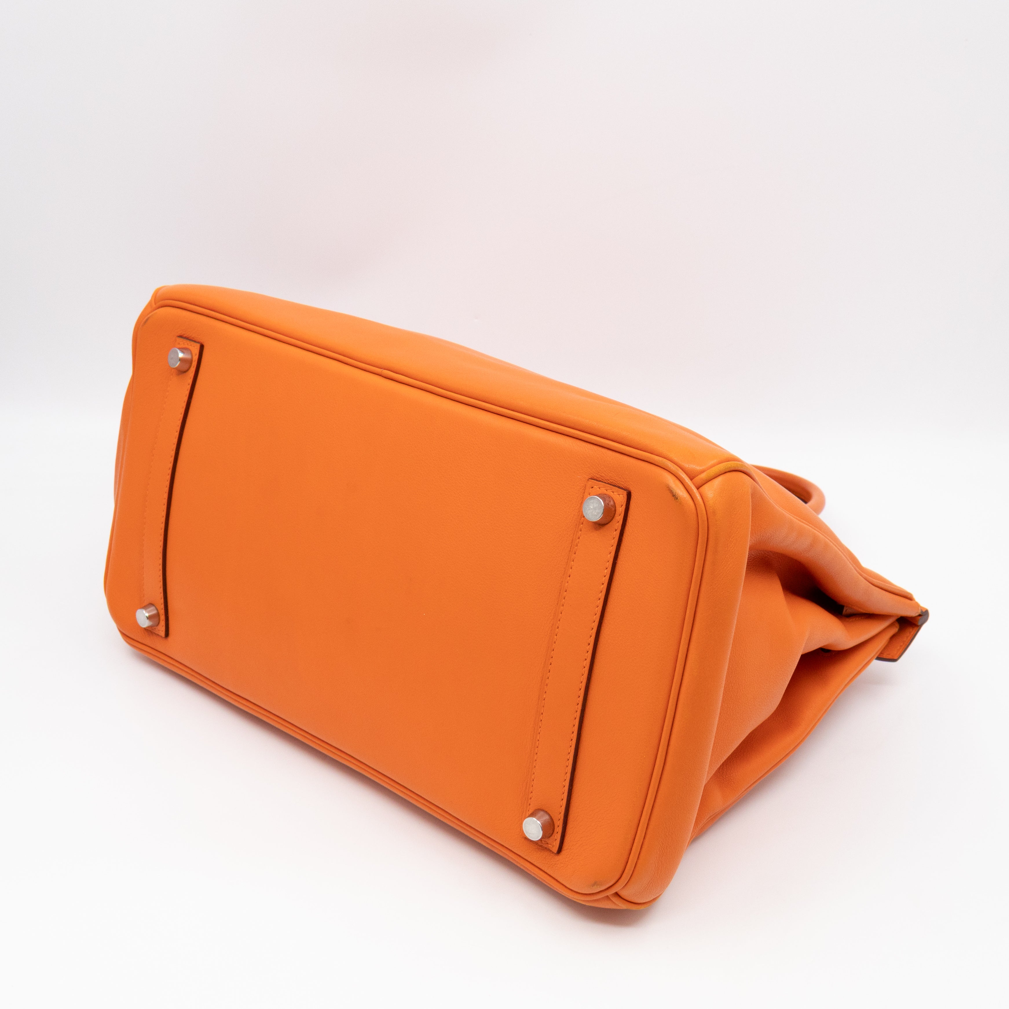 Birkin 35 Hermès Orange Swift Leather