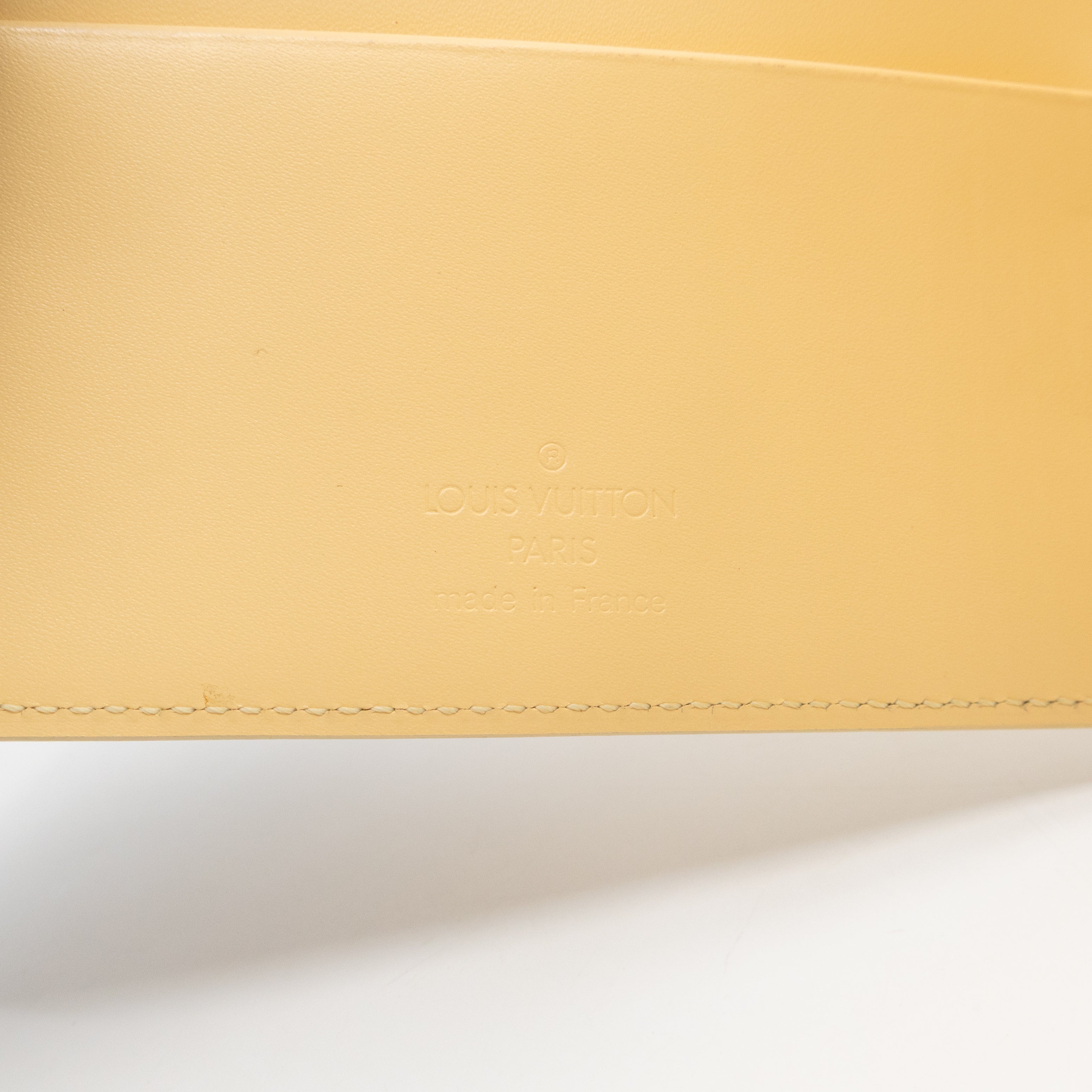 Medium Ring Agenda Cover Vanilla Epi Leather