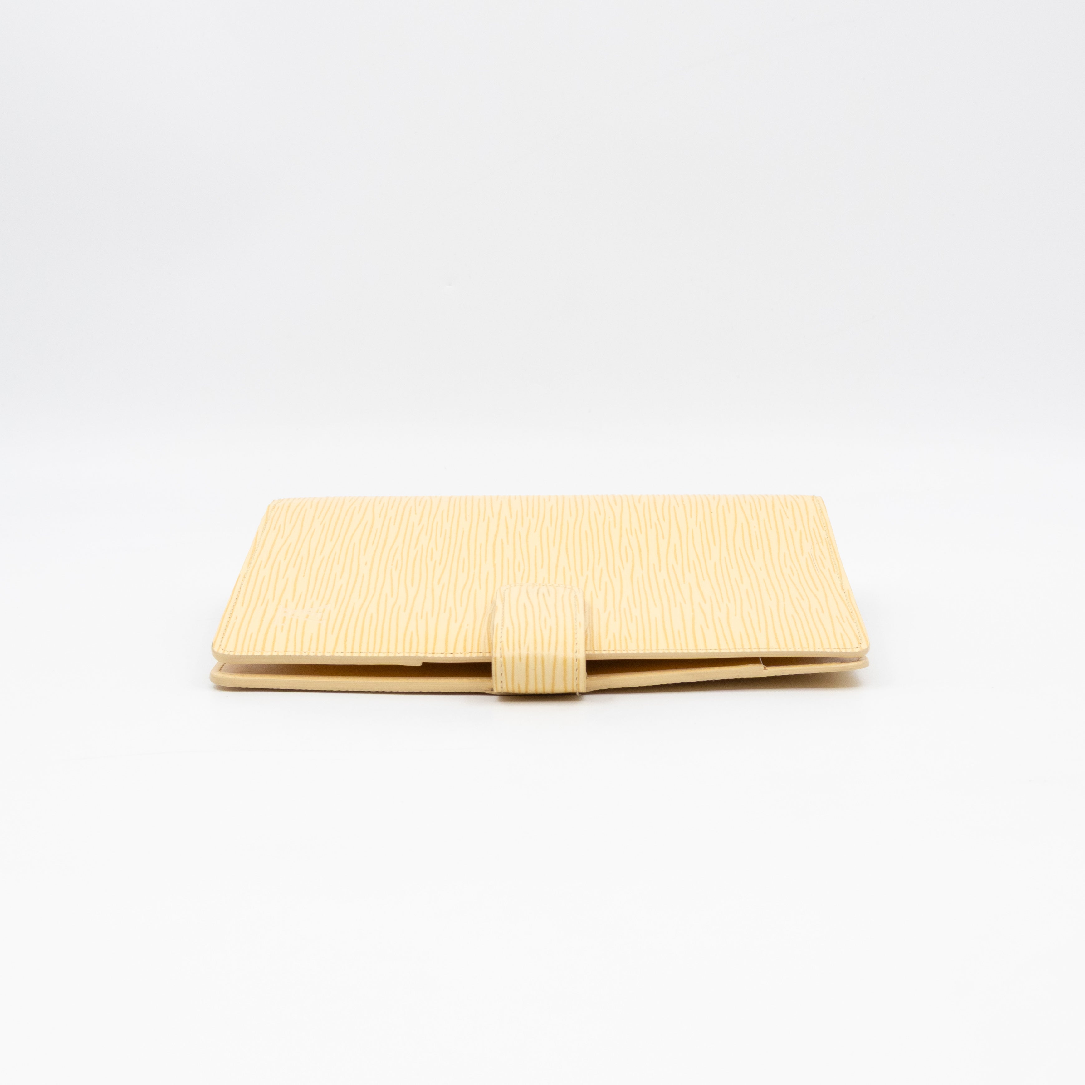 Medium Ring Agenda Cover Vanilla Epi Leather
