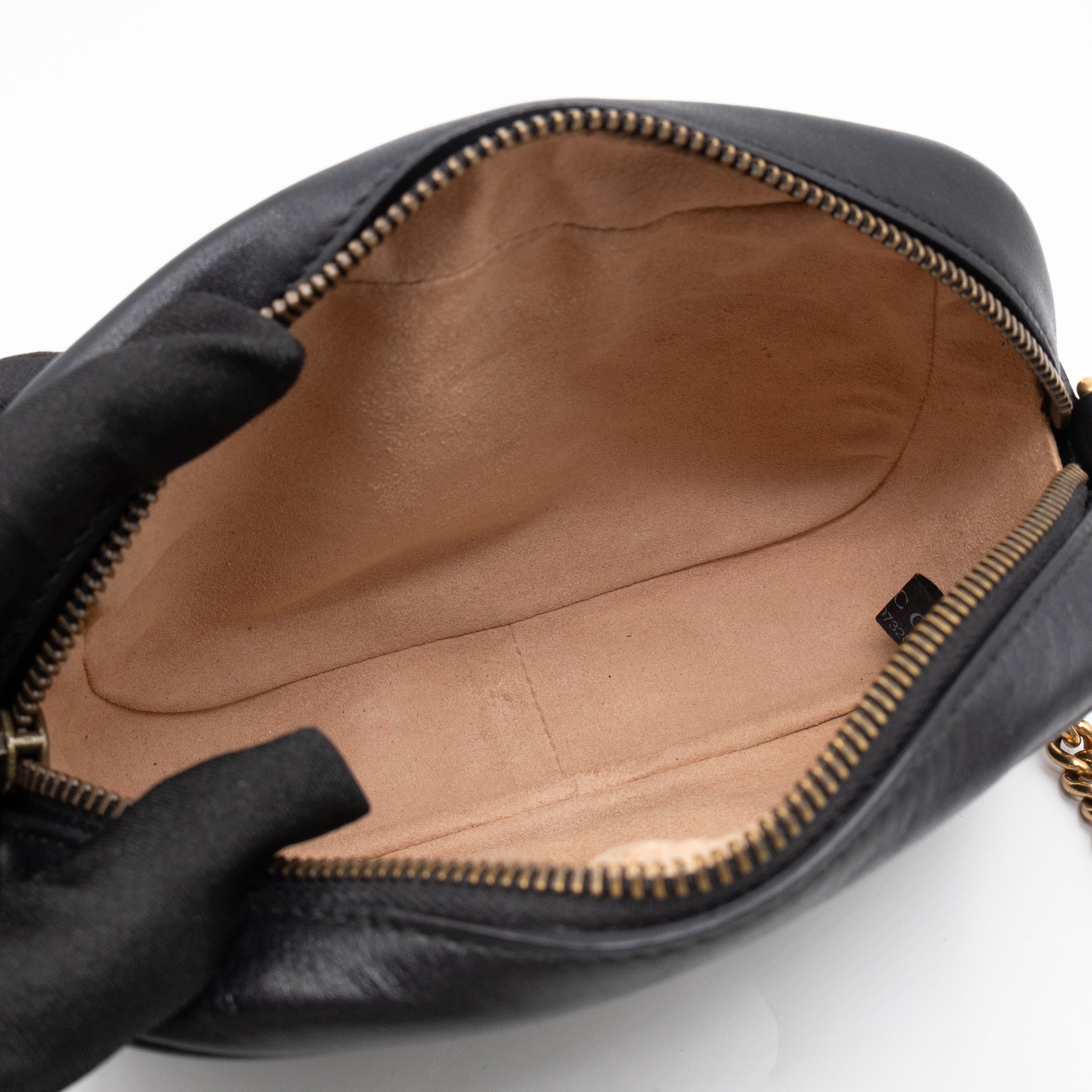 GG Marmont Mini Black Matelassé Leather