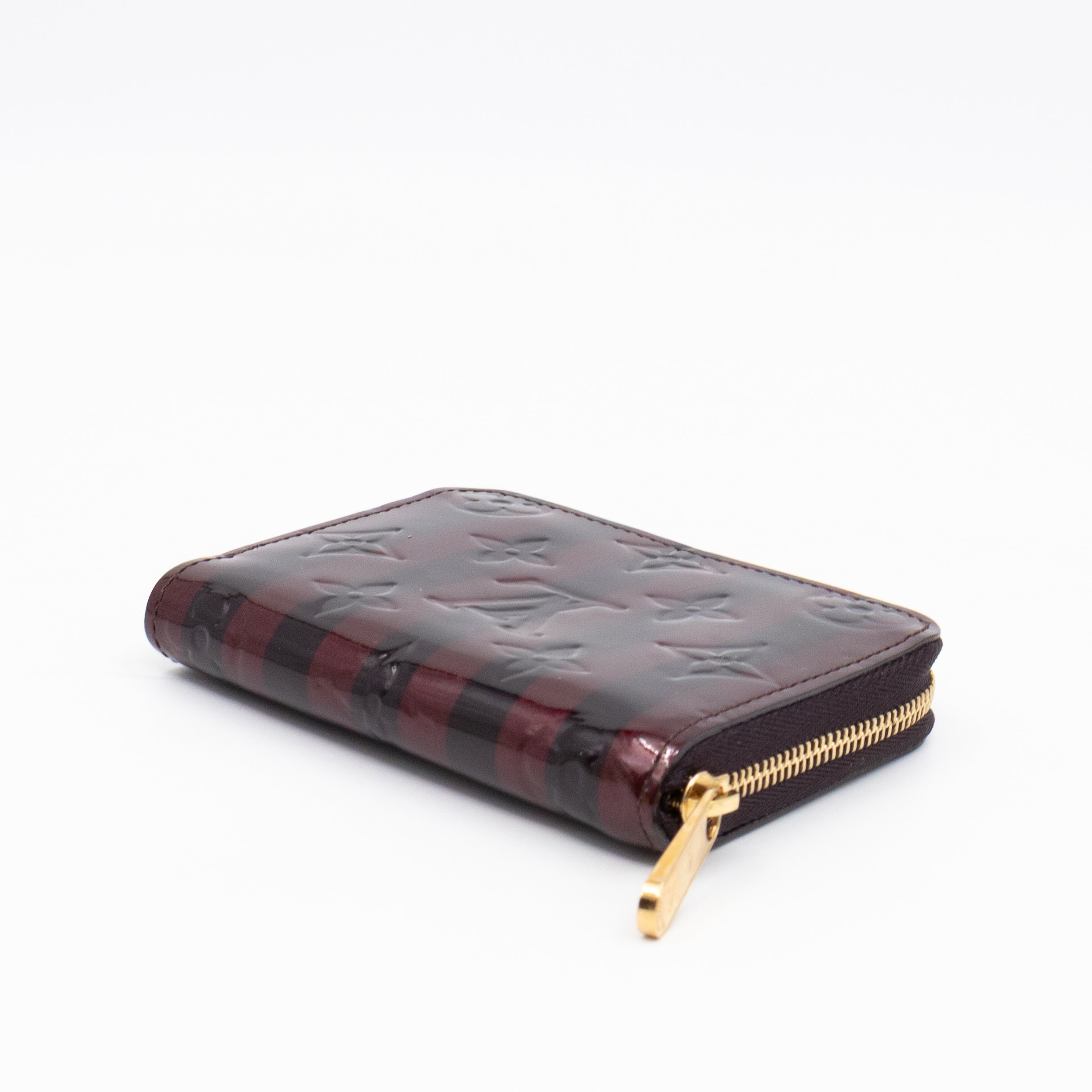 Zippy Coin Purse Vernis Raye Amarante
