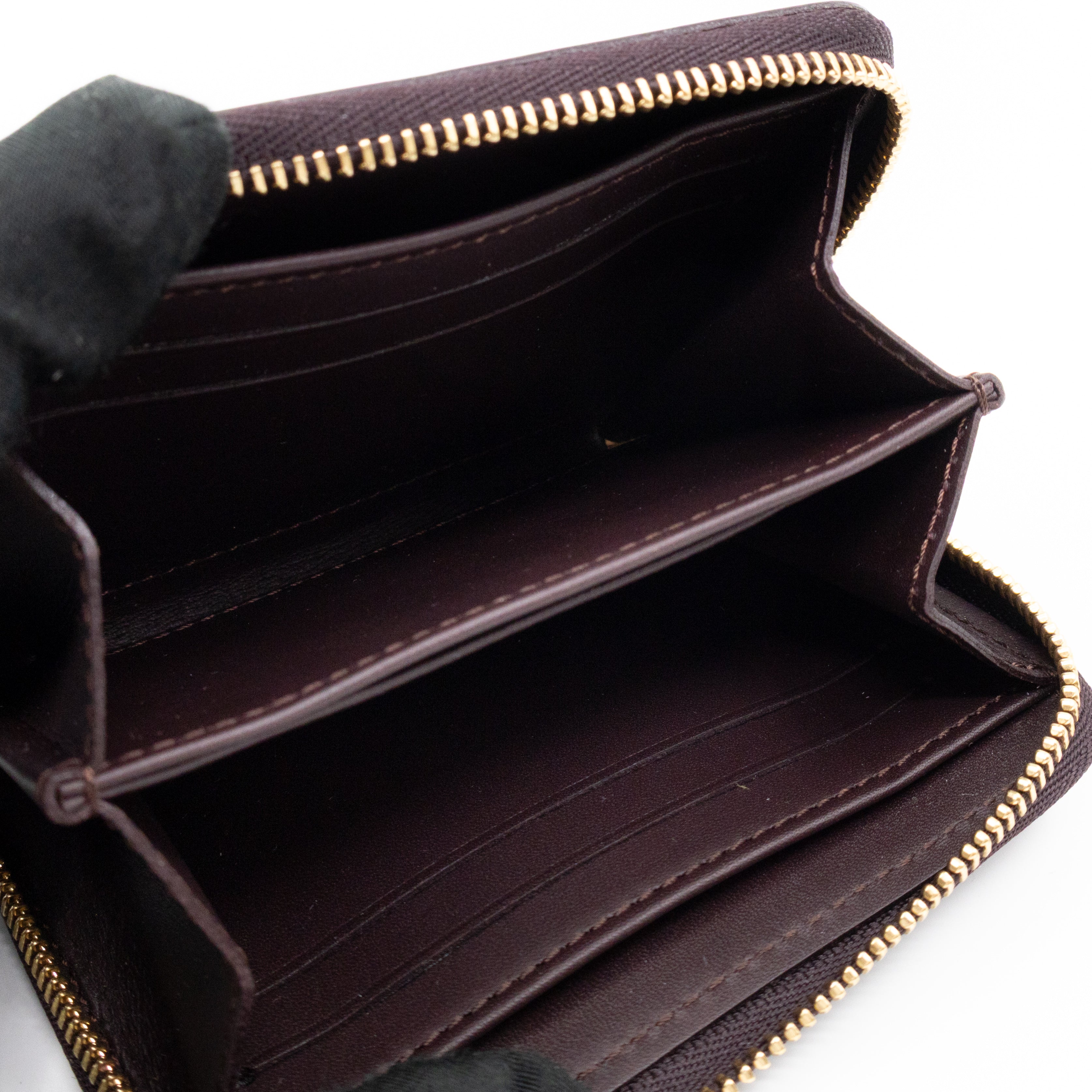 Zippy Coin Purse Vernis Raye Amarante
