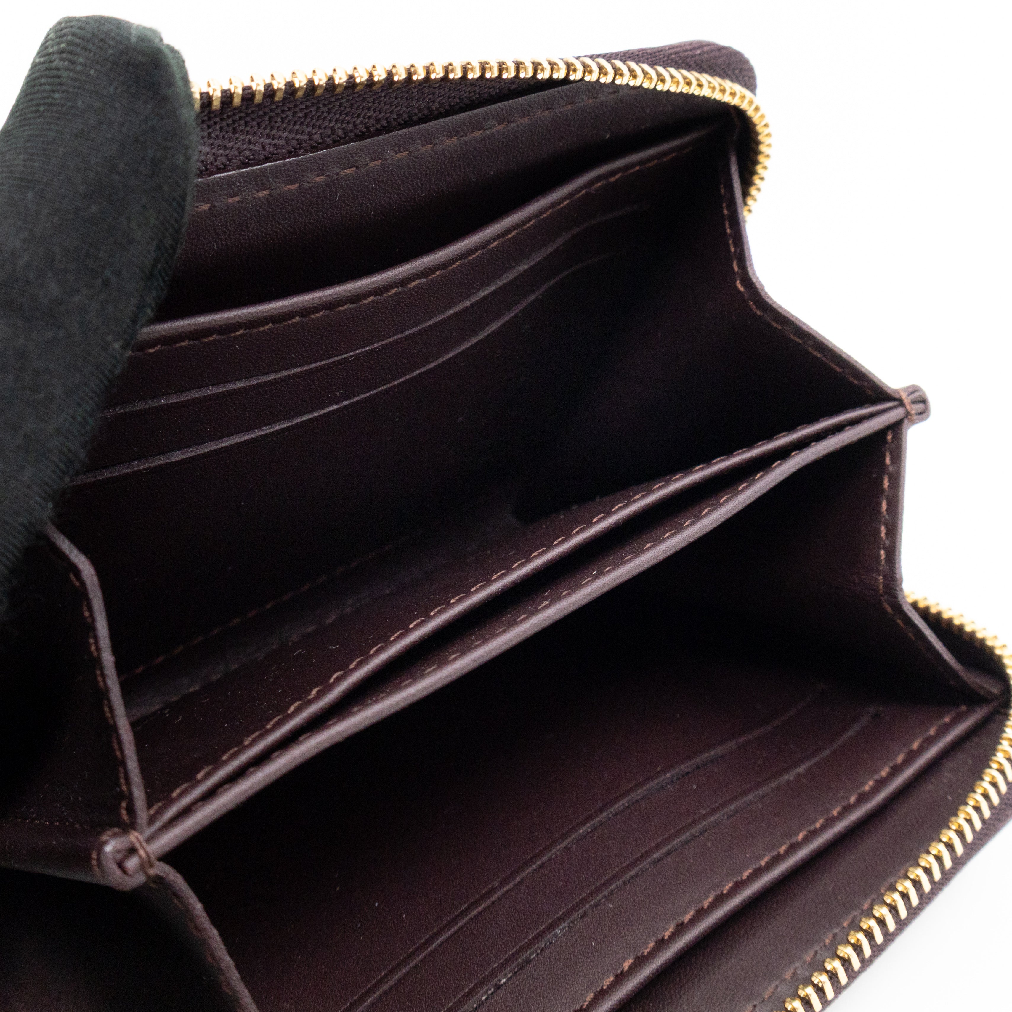Zippy Coin Purse Vernis Raye Amarante