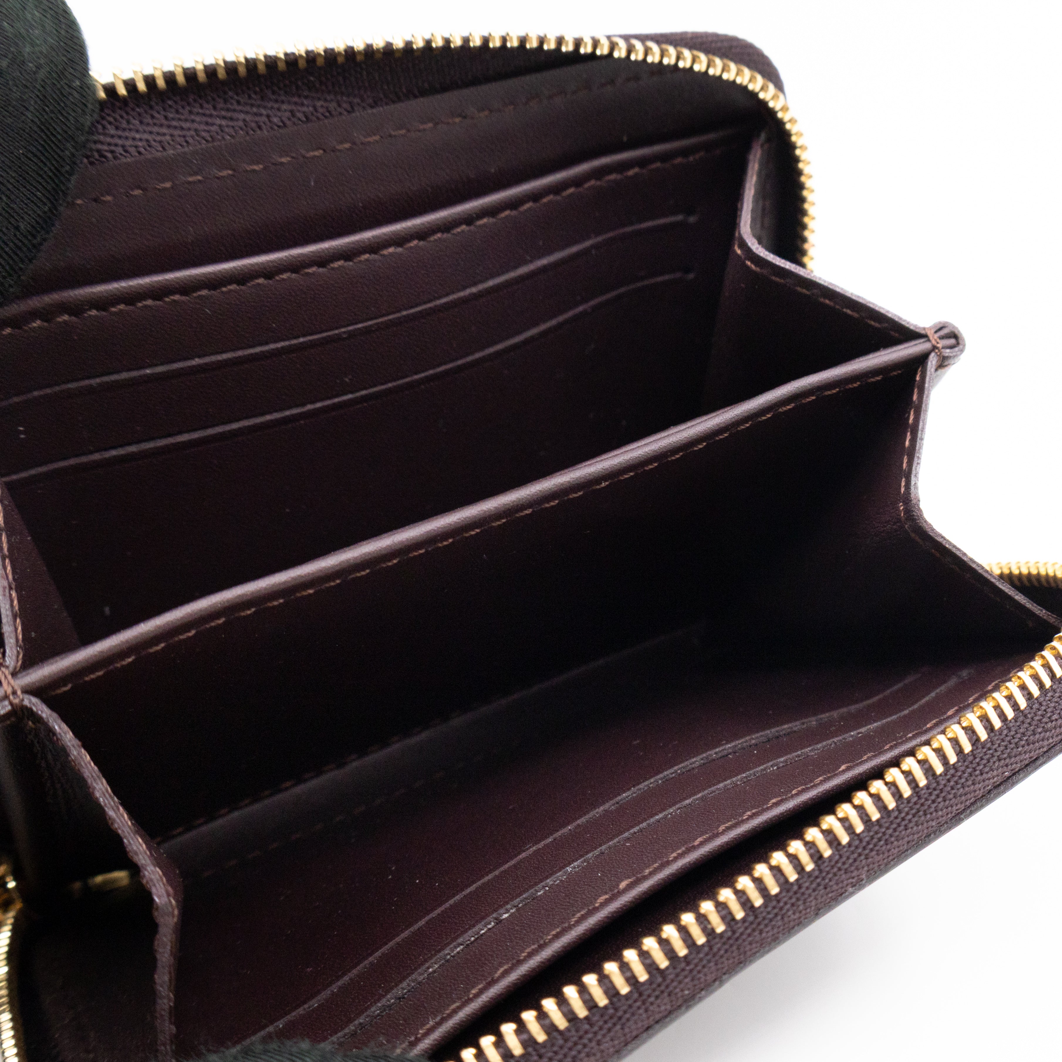 Zippy Coin Purse Vernis Raye Amarante
