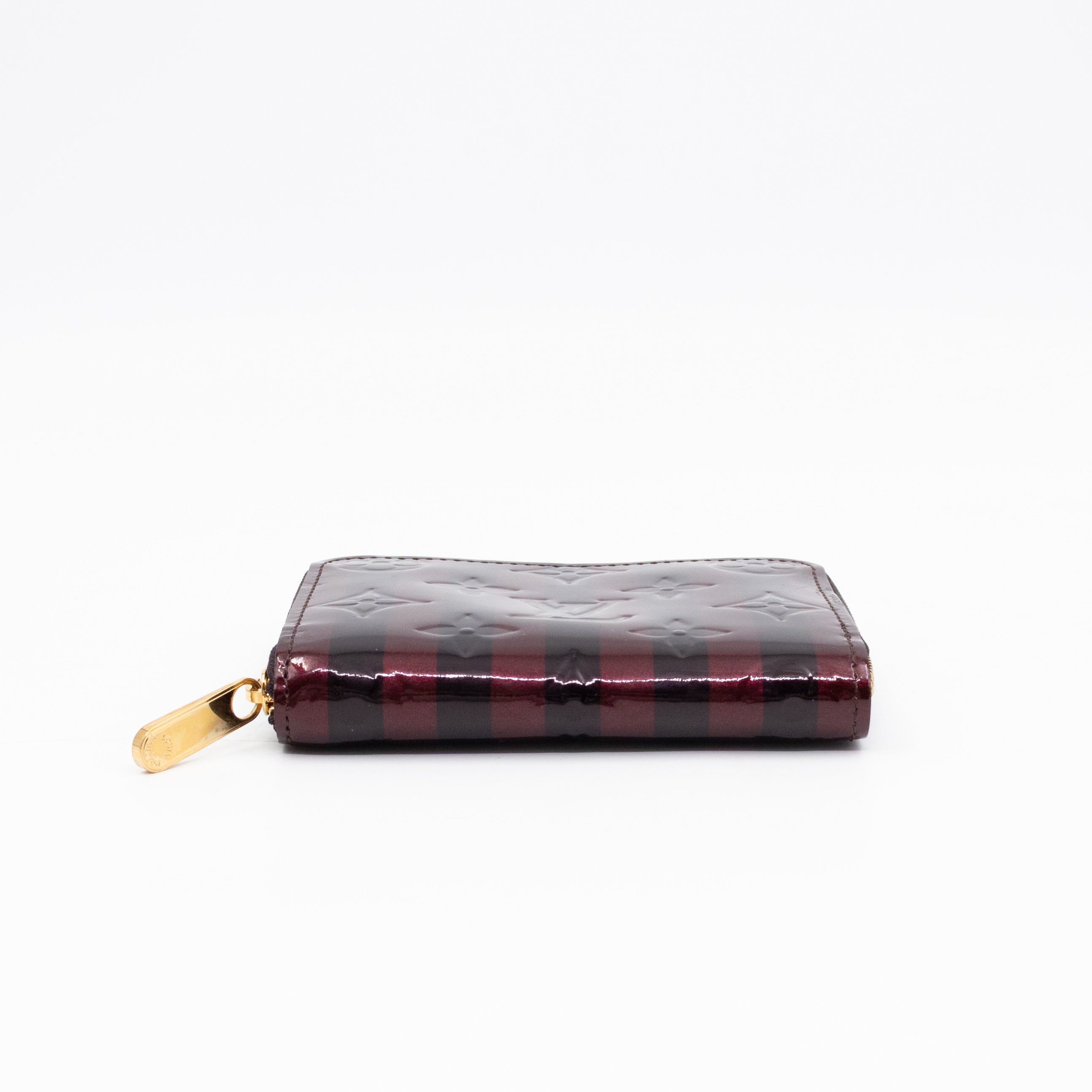 Zippy Coin Purse Vernis Raye Amarante