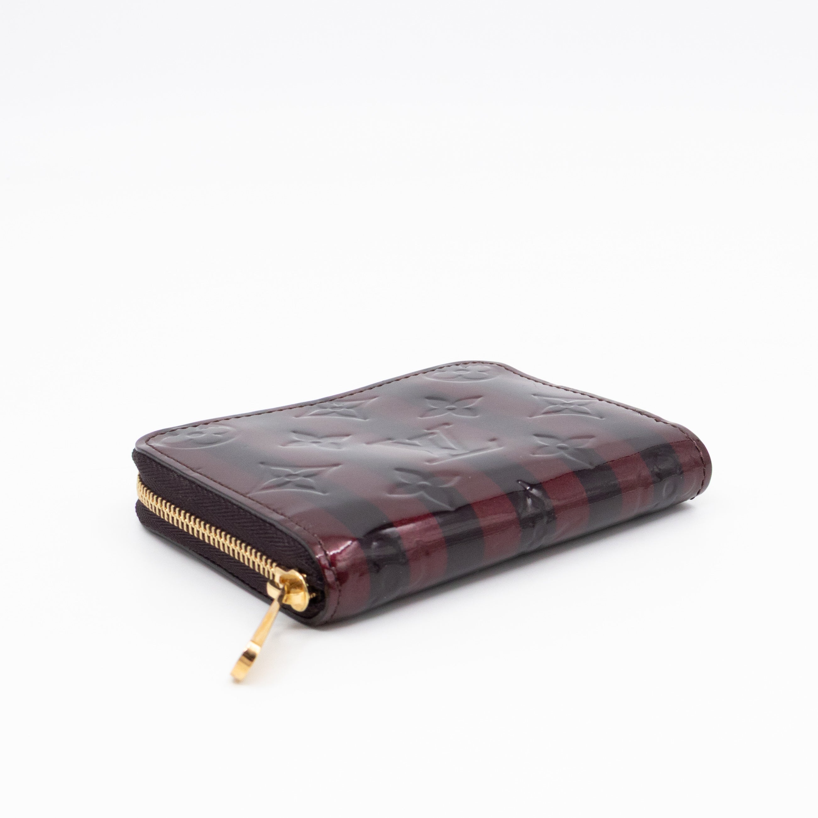 Zippy Coin Purse Vernis Raye Amarante